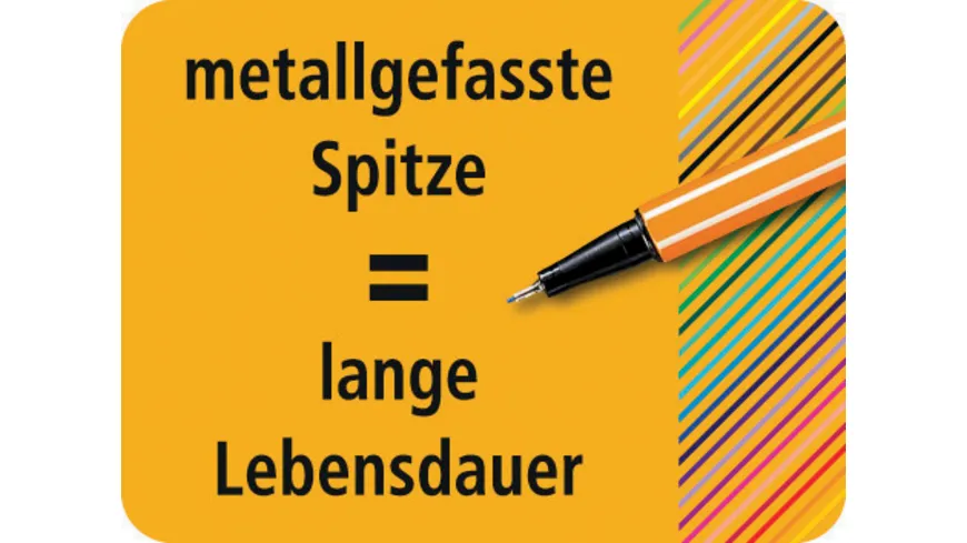 STABILO® Fineliner - STABILO point 88 - 6er Pack - mit 6 verschiedenen Farben sortiert