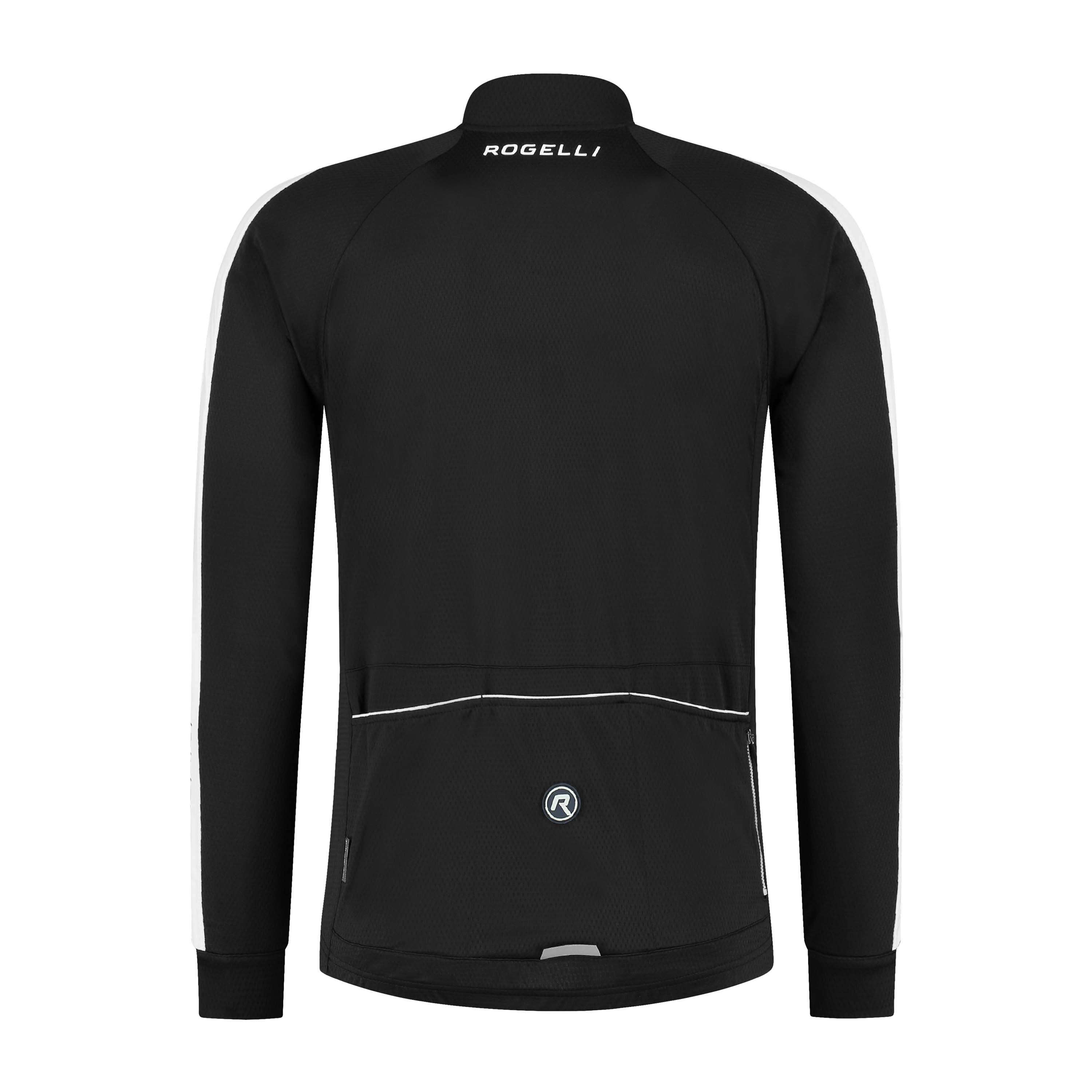 Rogelli Explore Black White Herren Langarm-Radtrikot