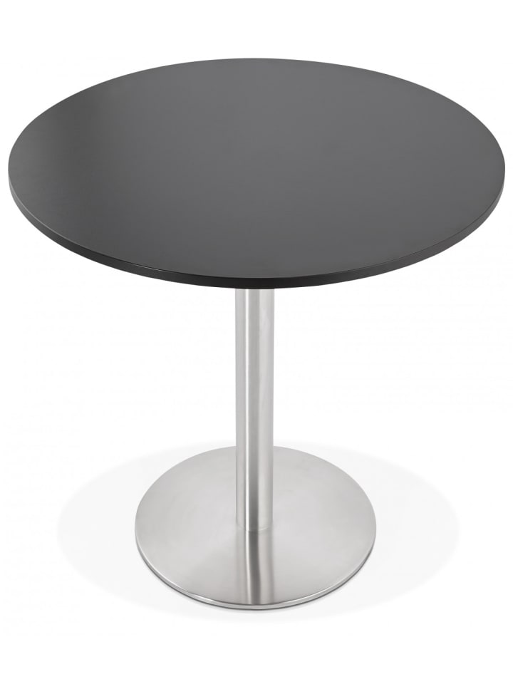 KADIMA DESIGN Esstisch Rund 90 cm Durchmesser Holz Metall | Modernes Design in Schwarz günstig kaufen onesize
