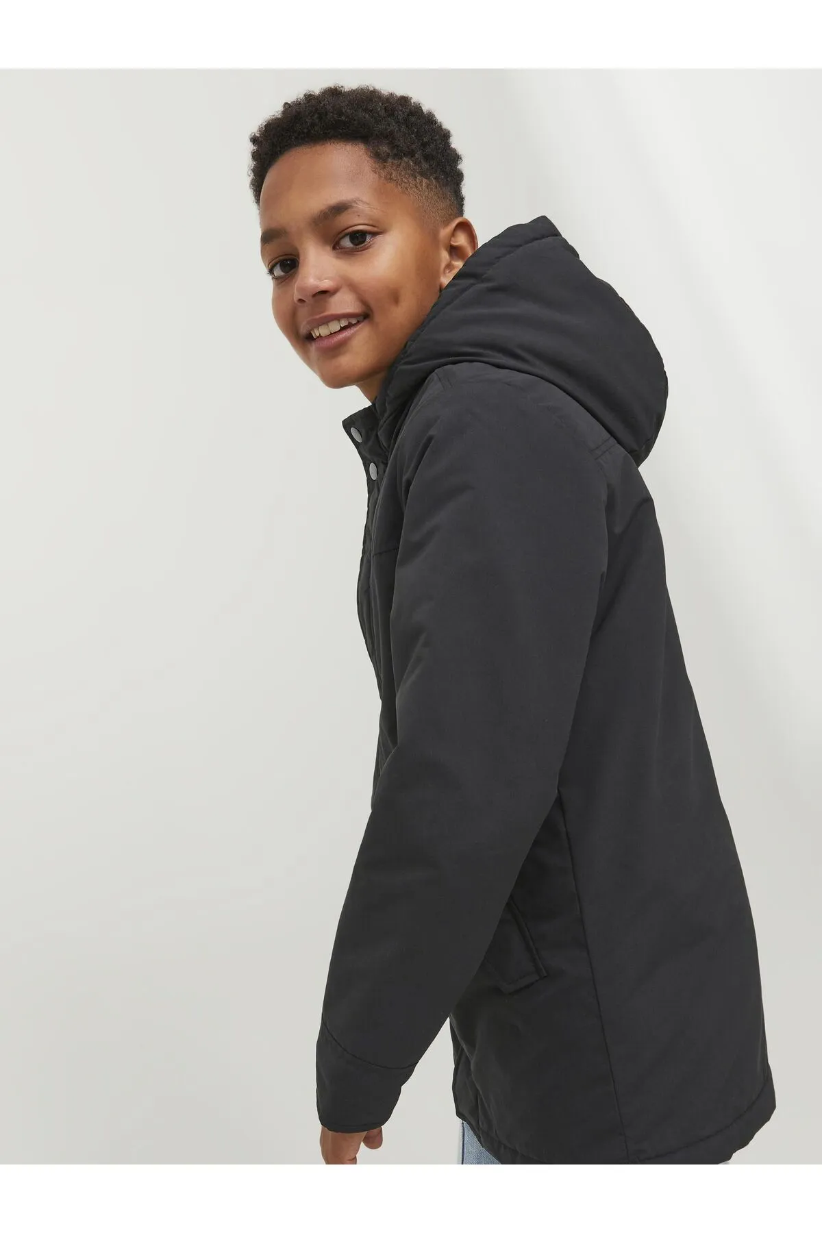 Jack & Jones Junior  Parka - Schwarz - Basic