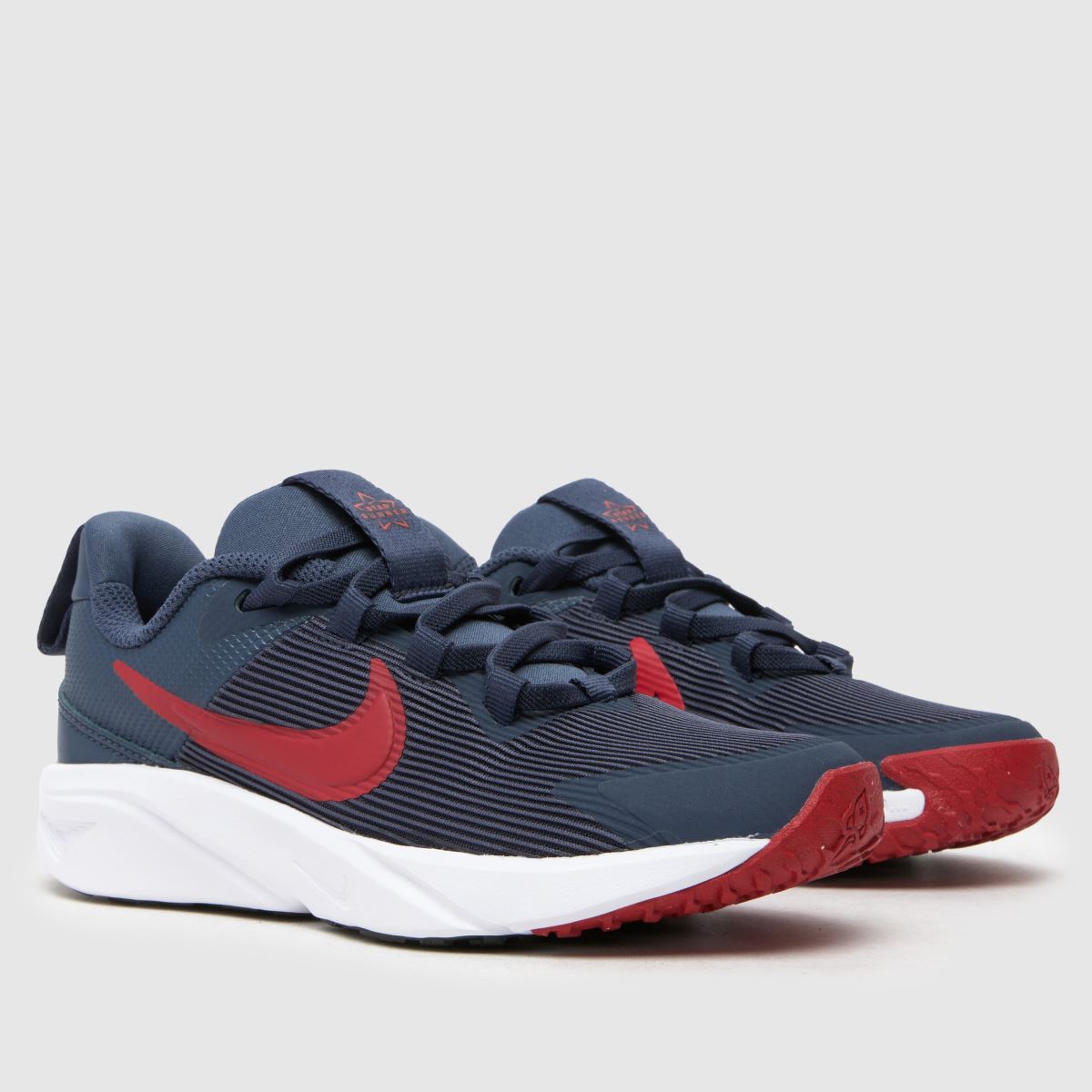 Nike marinblå Star Runner 4 pojkar junior träningsskor