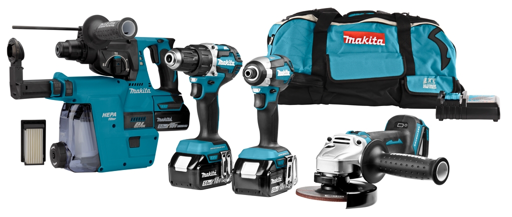 Makita DLX4103W Comboset 18V 5.0Ah Li-ion 3x accu