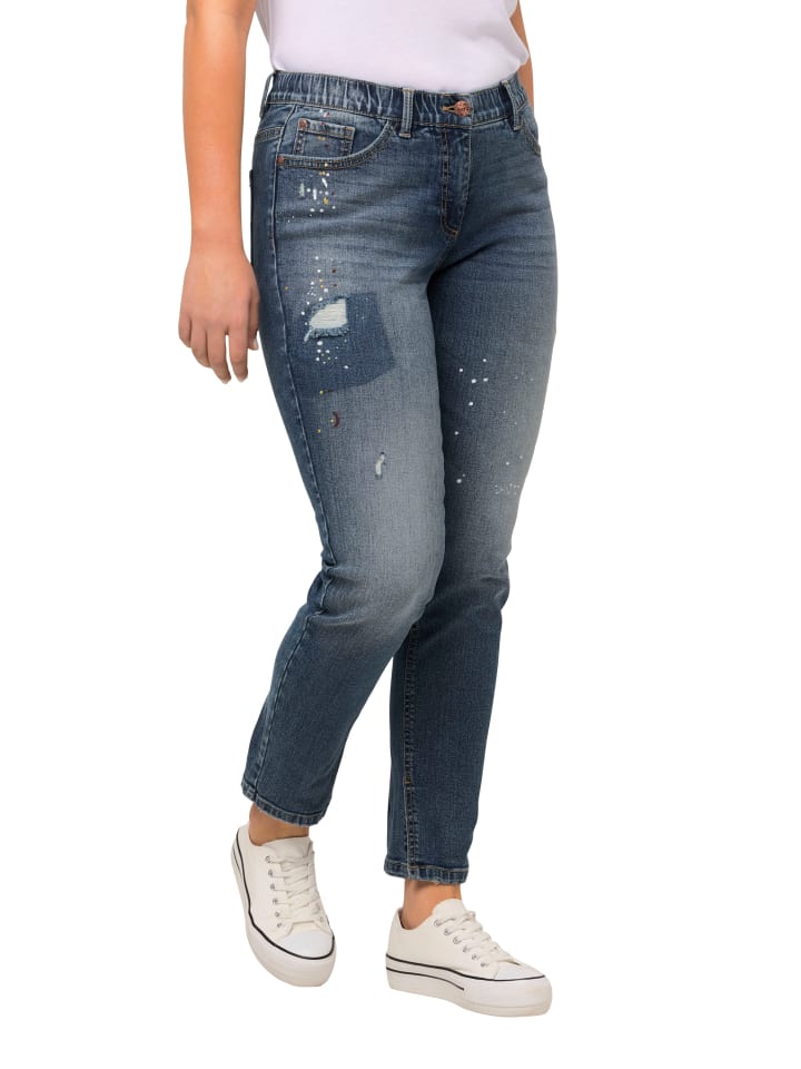 Ulla Popken Jeans in blue denim günstig kaufen