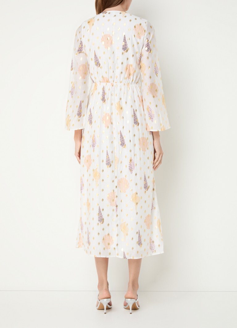 Never Fully Dressed Angie midi tunic dress in lyocell blend with print