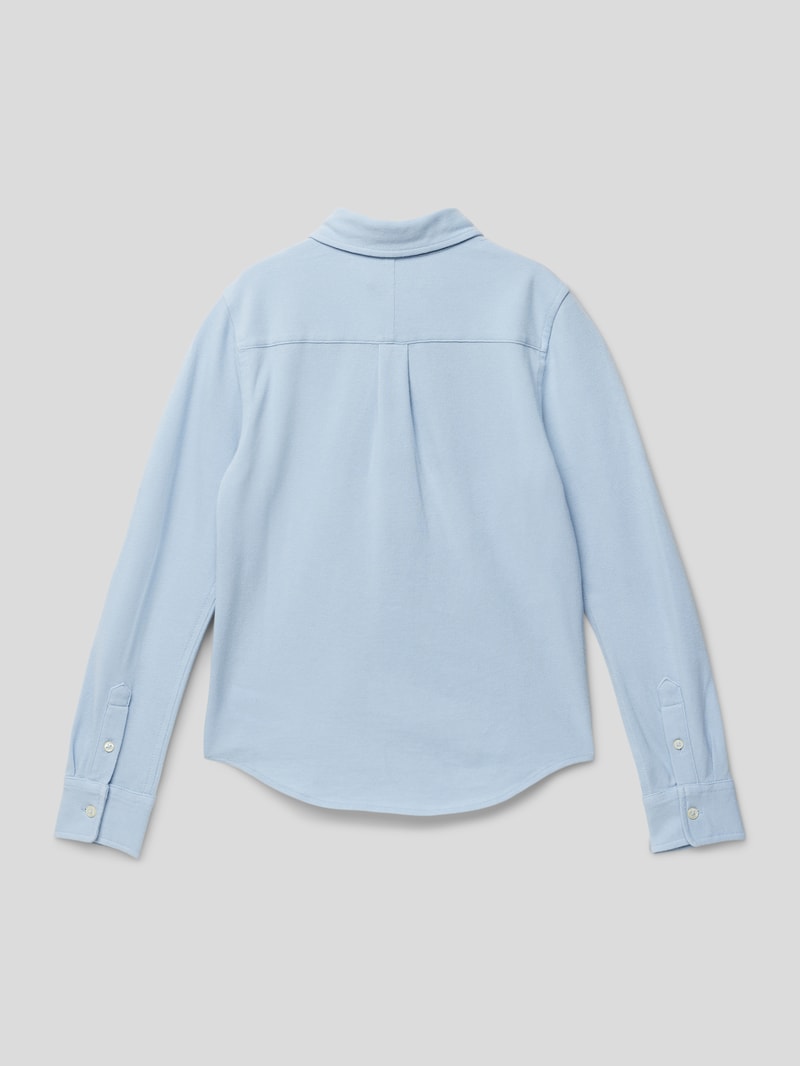 Hemd mit Label-Stitching in bleu