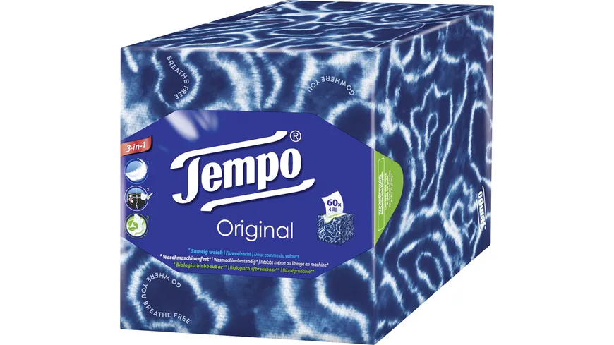 Tempo Taschentücher Original Würfel-Box