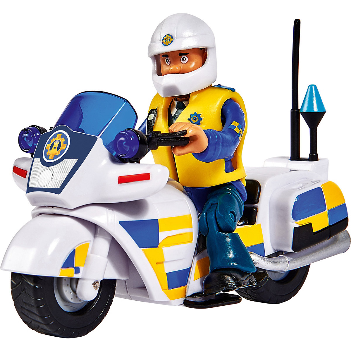 Feuerwehrmann Sam Polizei Motorrad mit Figur