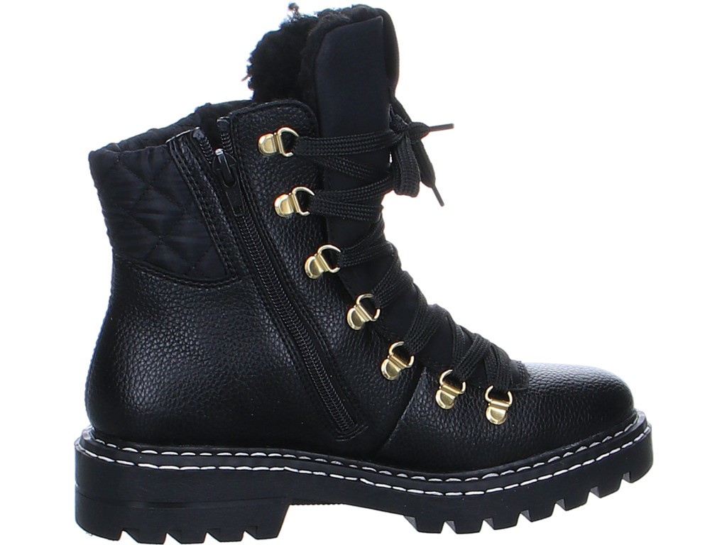 RIEKER Schnür-Stiefeletten schwarz