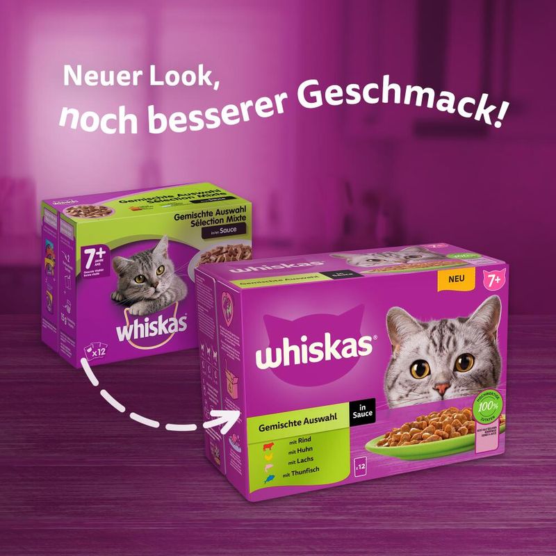 Megapack Whiskas Senior Frischebeutel 24 x 85 g
