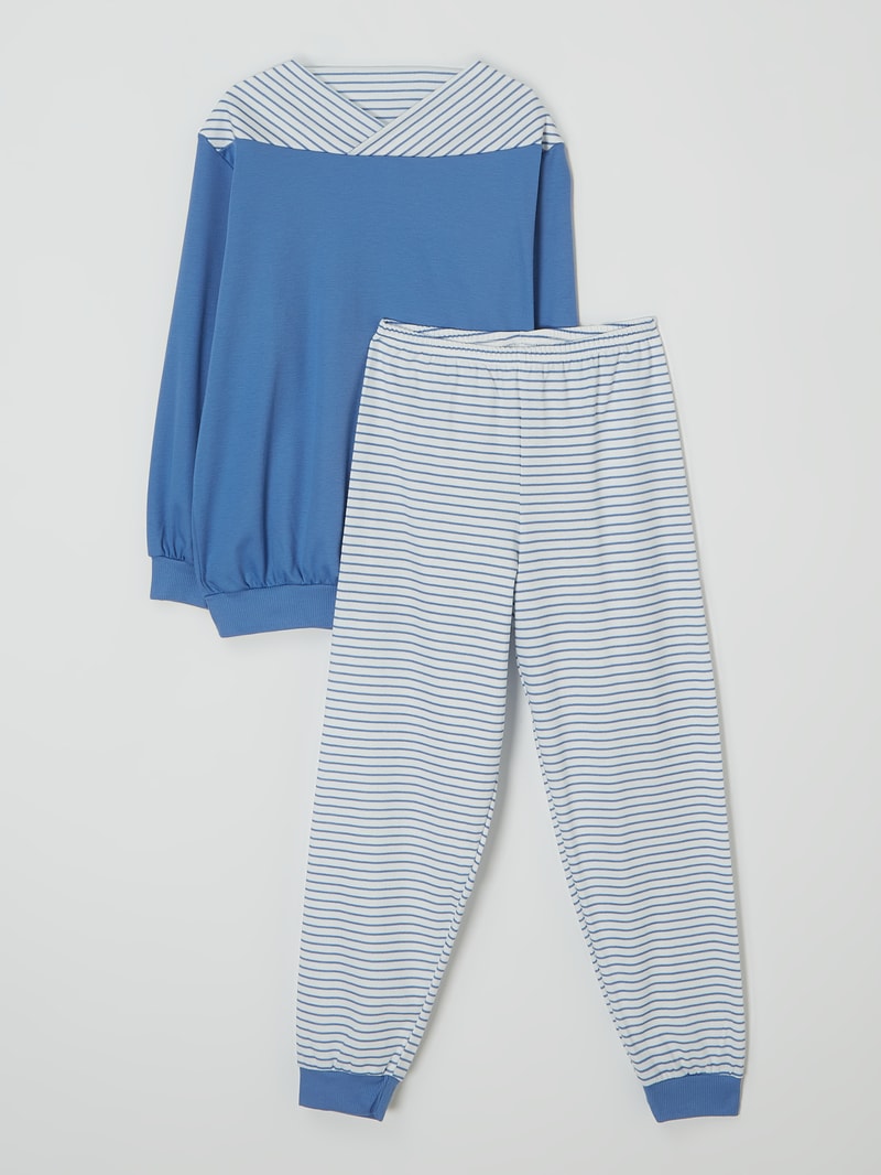 Pyjama aus Bio-Baumwolle in blau
