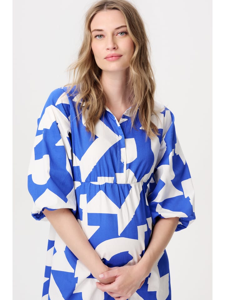 Noppies Still-Kleid Pilar in Graphic Blue Print günstig kaufen