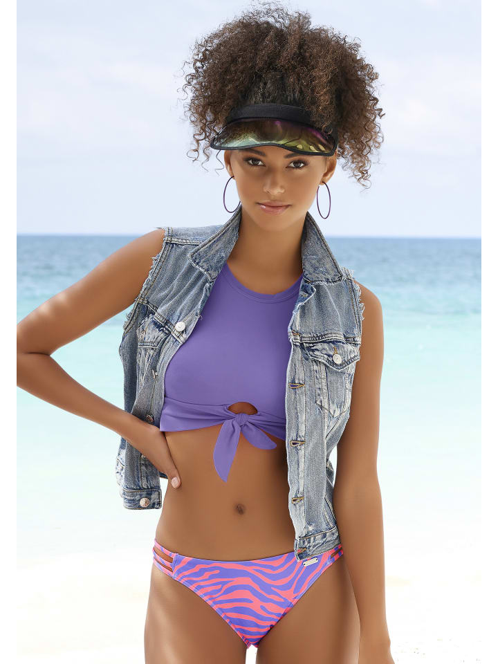 Venice Beach Bikini-Hose in violett-koralle günstig kaufen