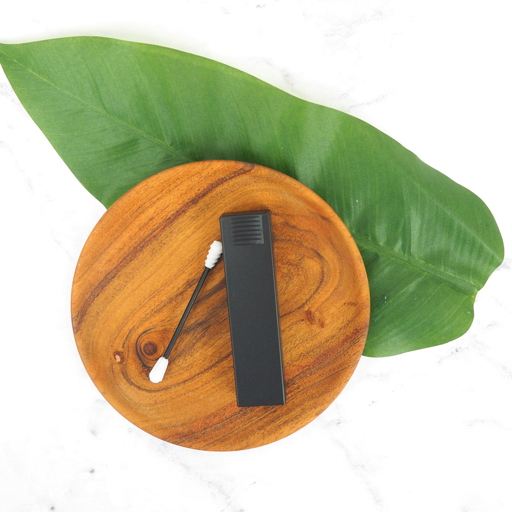feel natural Coton tige en silicone Noir Coton tige en silicone