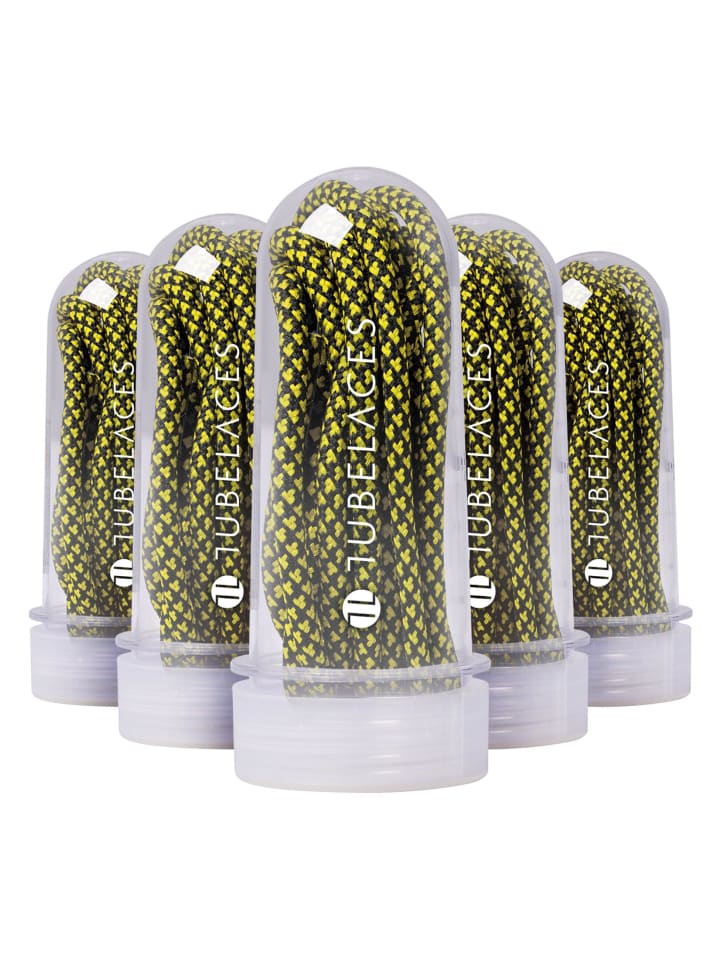 TubeLaces TubeLaces Schnürsenkel in blk/neonyellow günstig kaufen