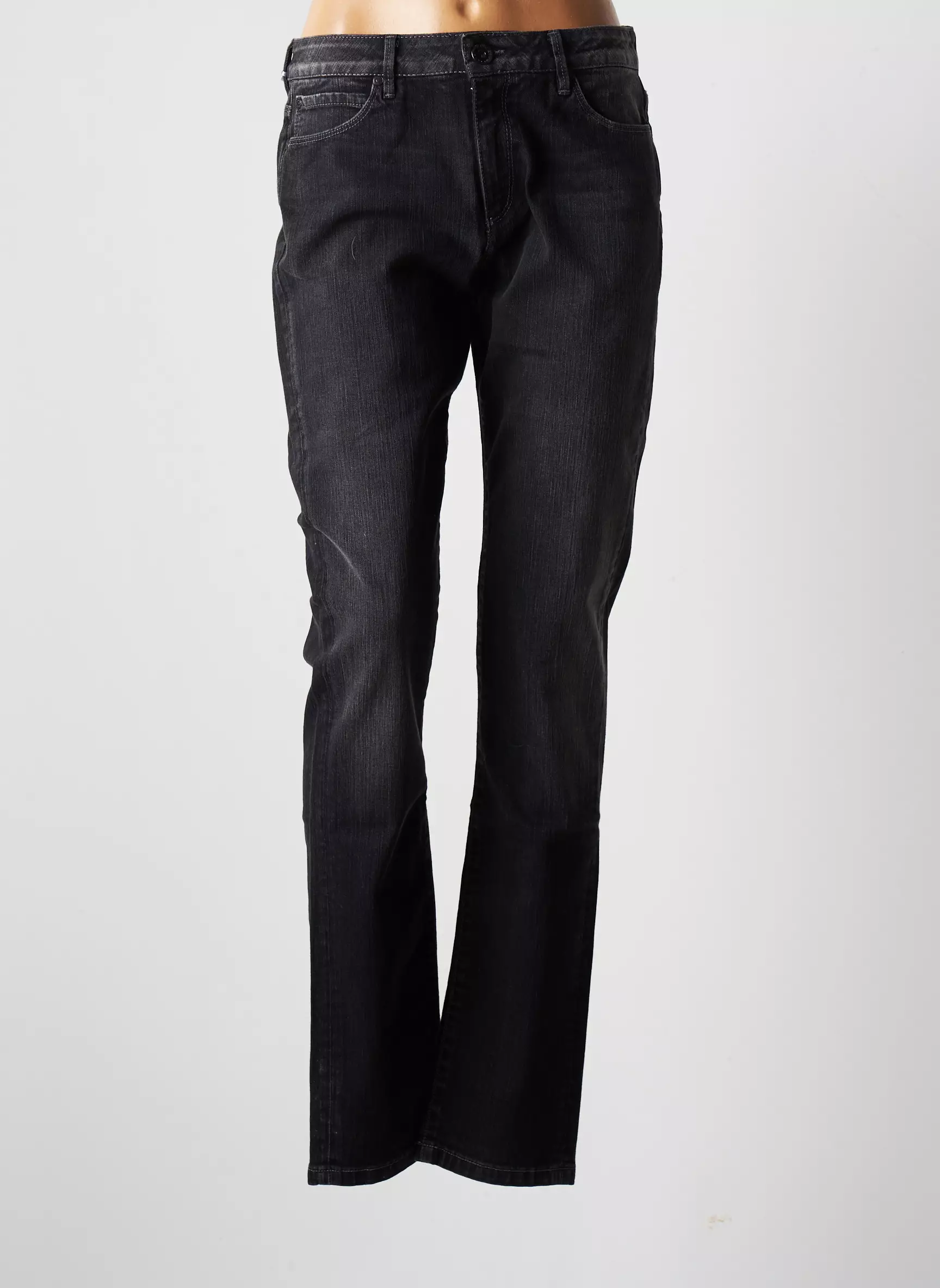 Denim Studio Jeans Coupe Slim Femme couleur gris