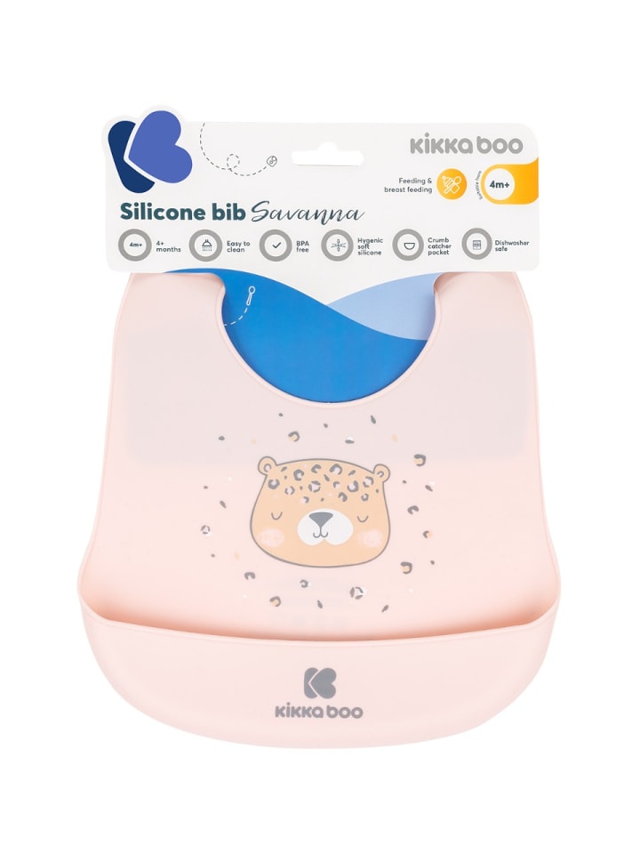 Kikkaboo Babylatz Savanna Krümelschutz in rosa günstig kaufen onesize