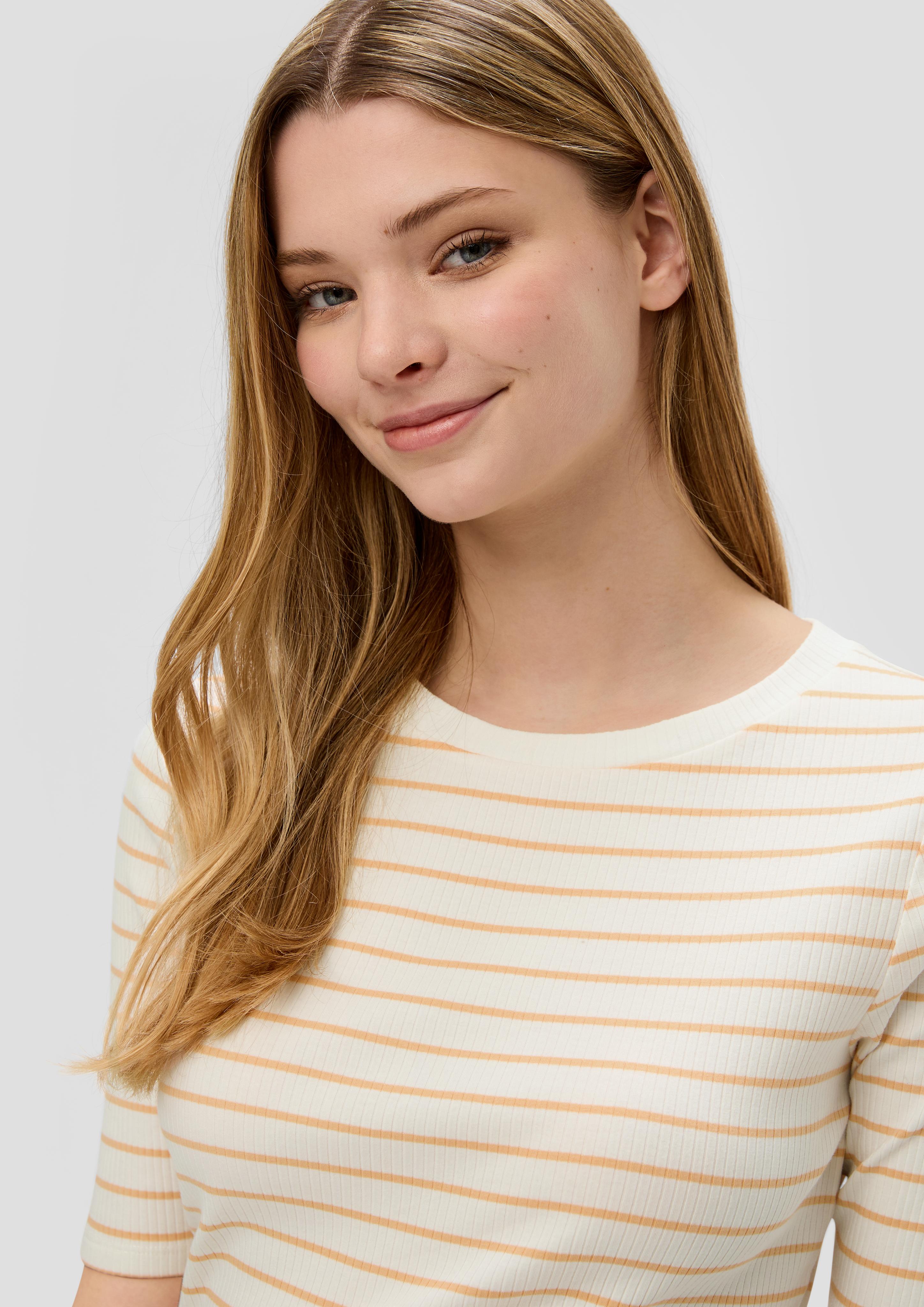 T-Shirt mit Rippstruktur  2144068-21G2