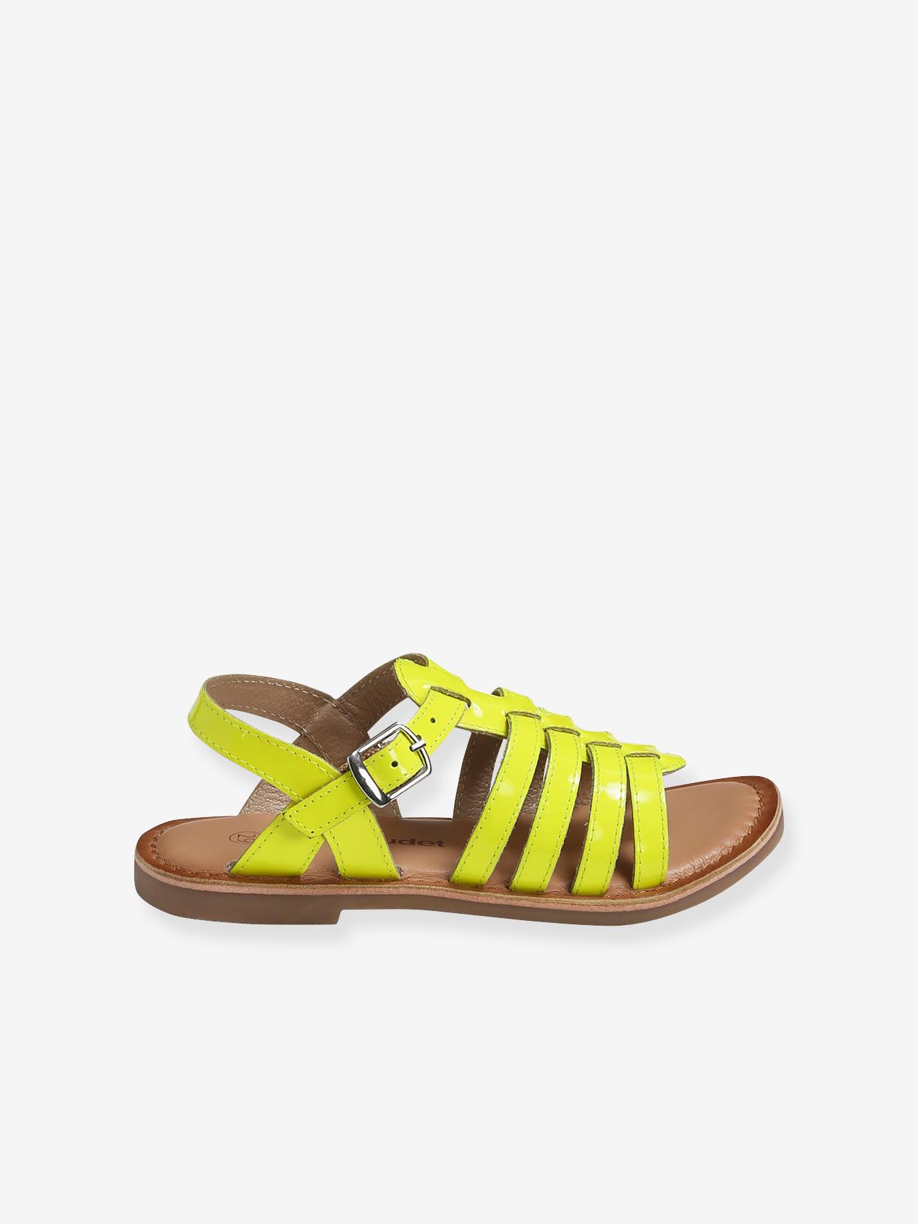 Vertbaudet Mädchen Römersandalen - neongelb