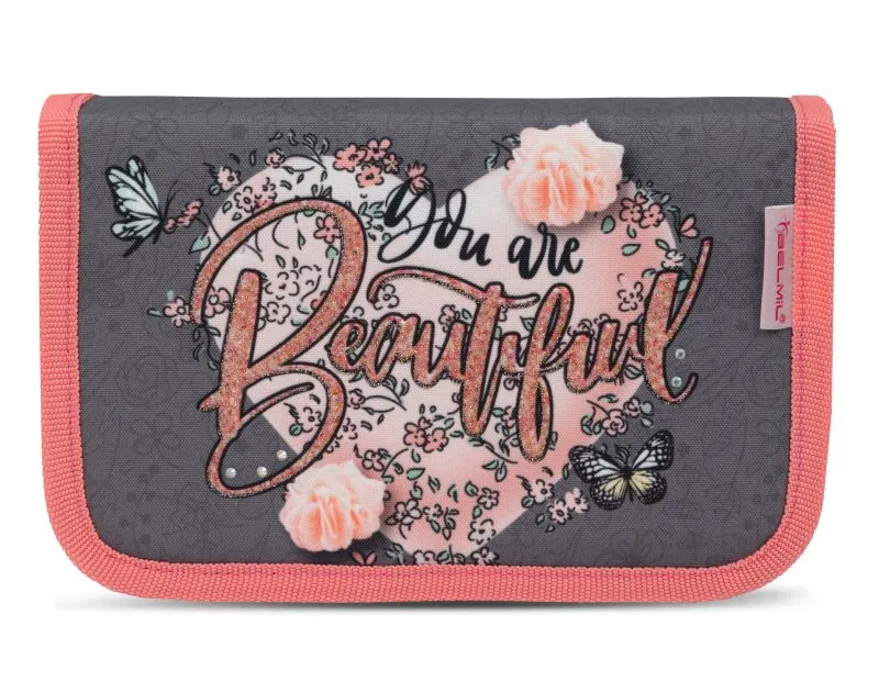 Belmil Classy Schulranzen Set 4-teilig mit Brustgurt - Bloomy Blossom