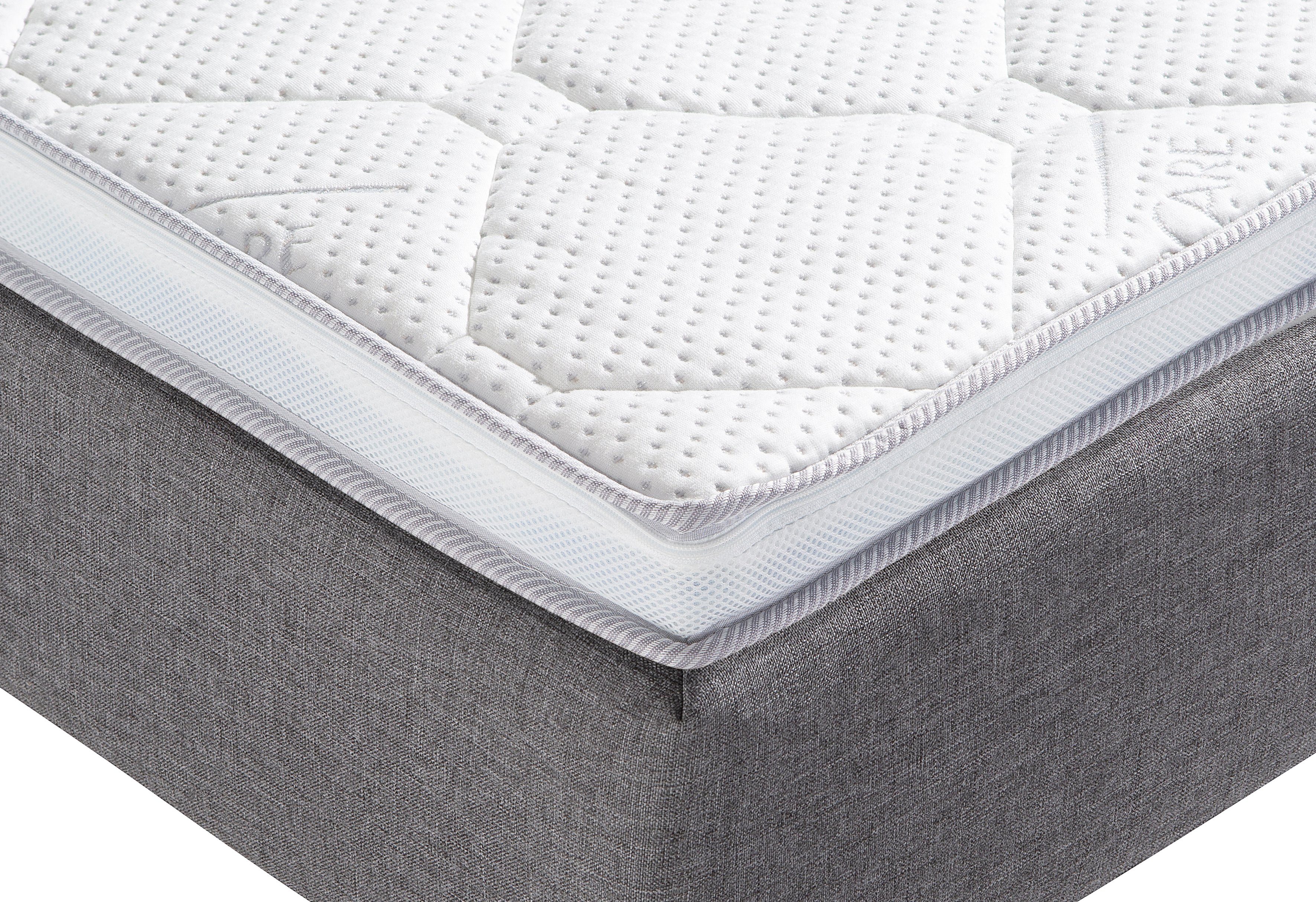 Topper Dream Protect Soft, Beco, 8 cm hoch, Gelschaum, Mehr Hygiene durch antibakterielle Silber-Ausrüstung im Bezug