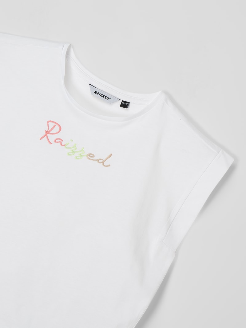 Shirt aus Baumwolle Modell 'Nomi' in offwhite