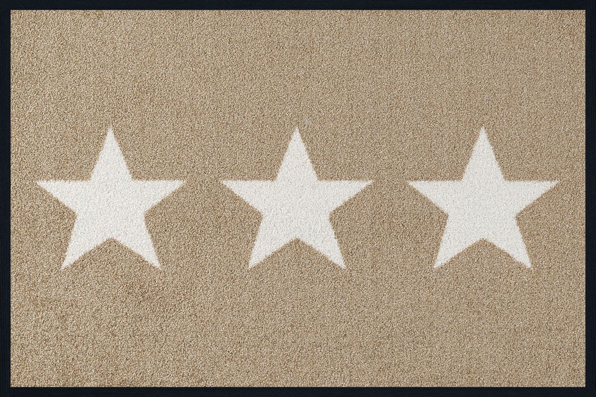 Fußmatte wash dry Stars Sand 40 x 60 cm