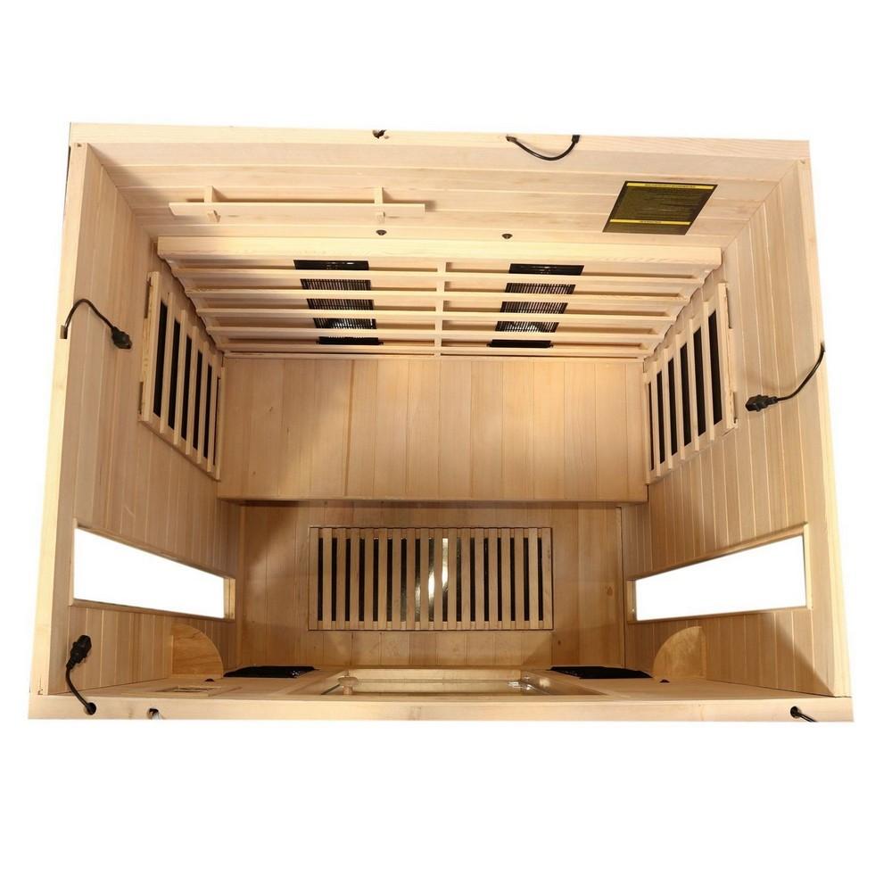 Dewello Infrarotkabine Infrarotsauna PIERSON 135cm x105cm x 190cm Dual-Therm