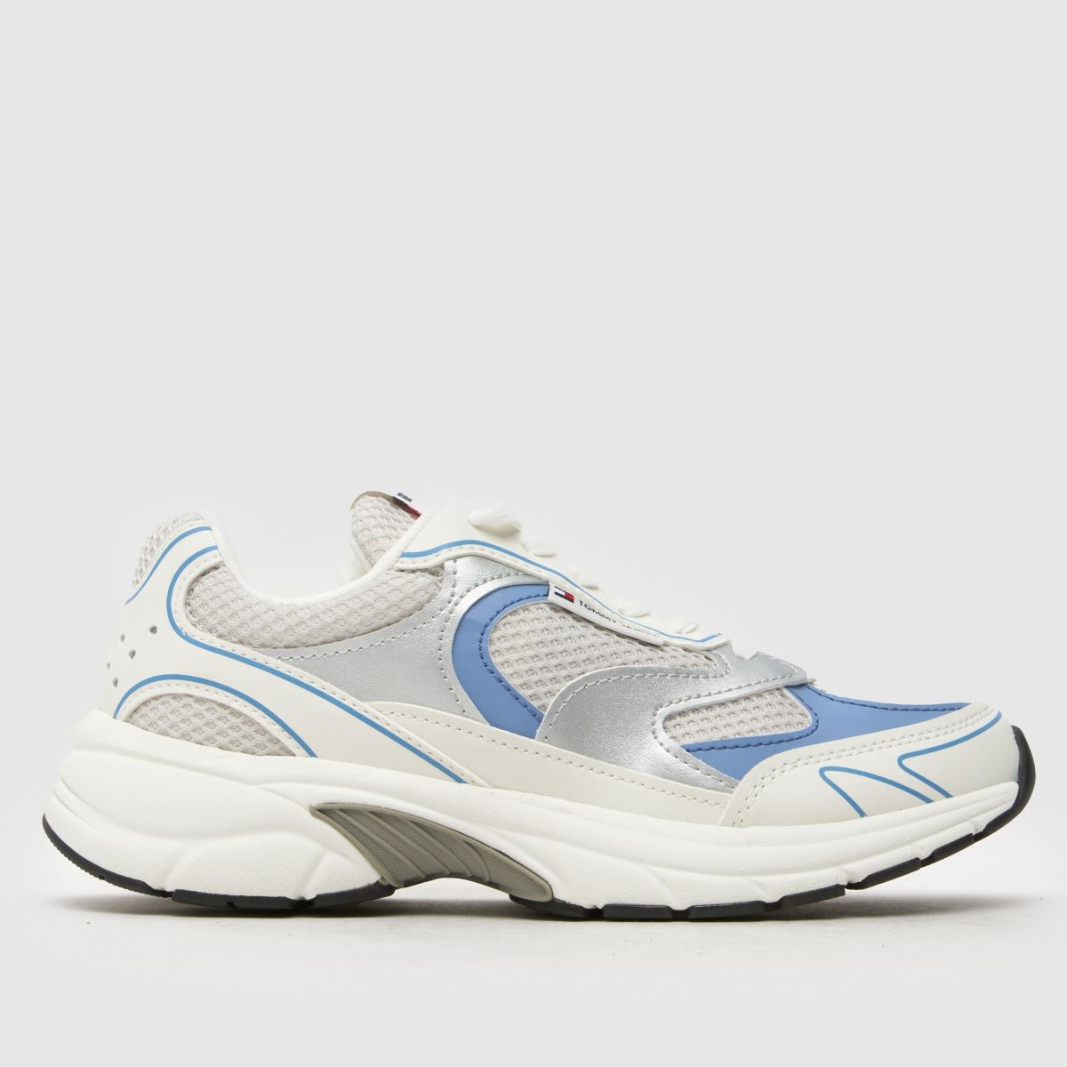 Tommy Jeans Coney Metallic Runner Tornacipő Fehér és Kék Színben