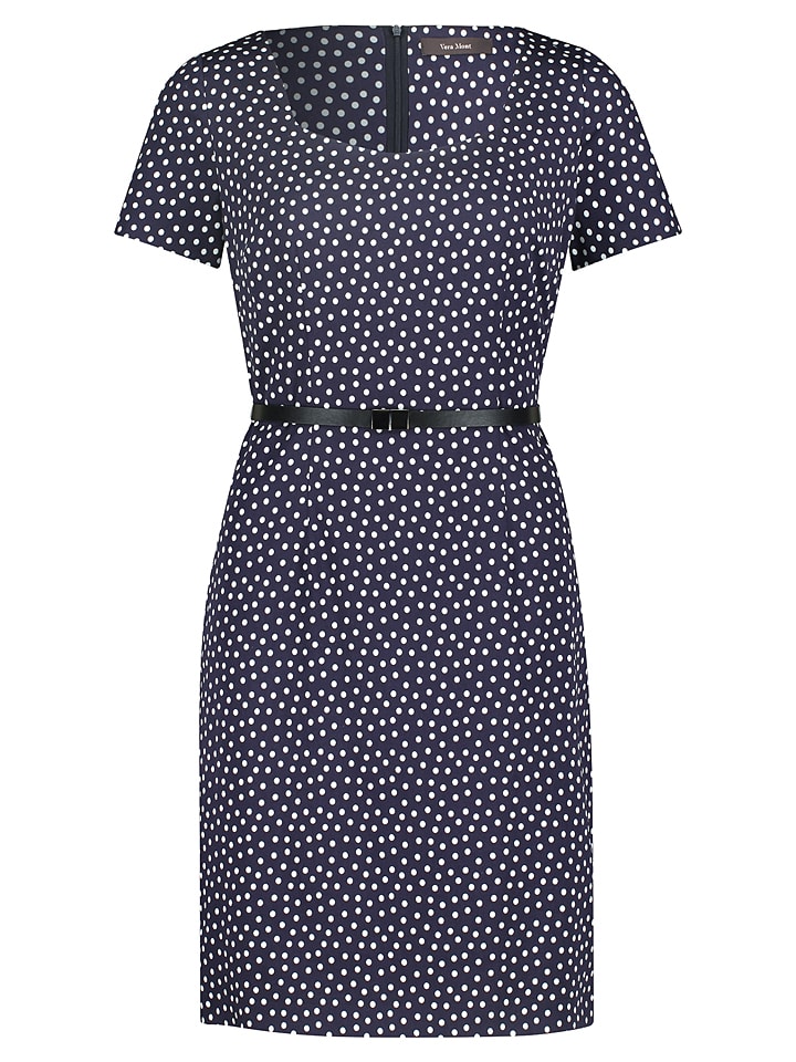 Vera Mont Kleid in Dunkelblau/ Weiß günstig kaufen