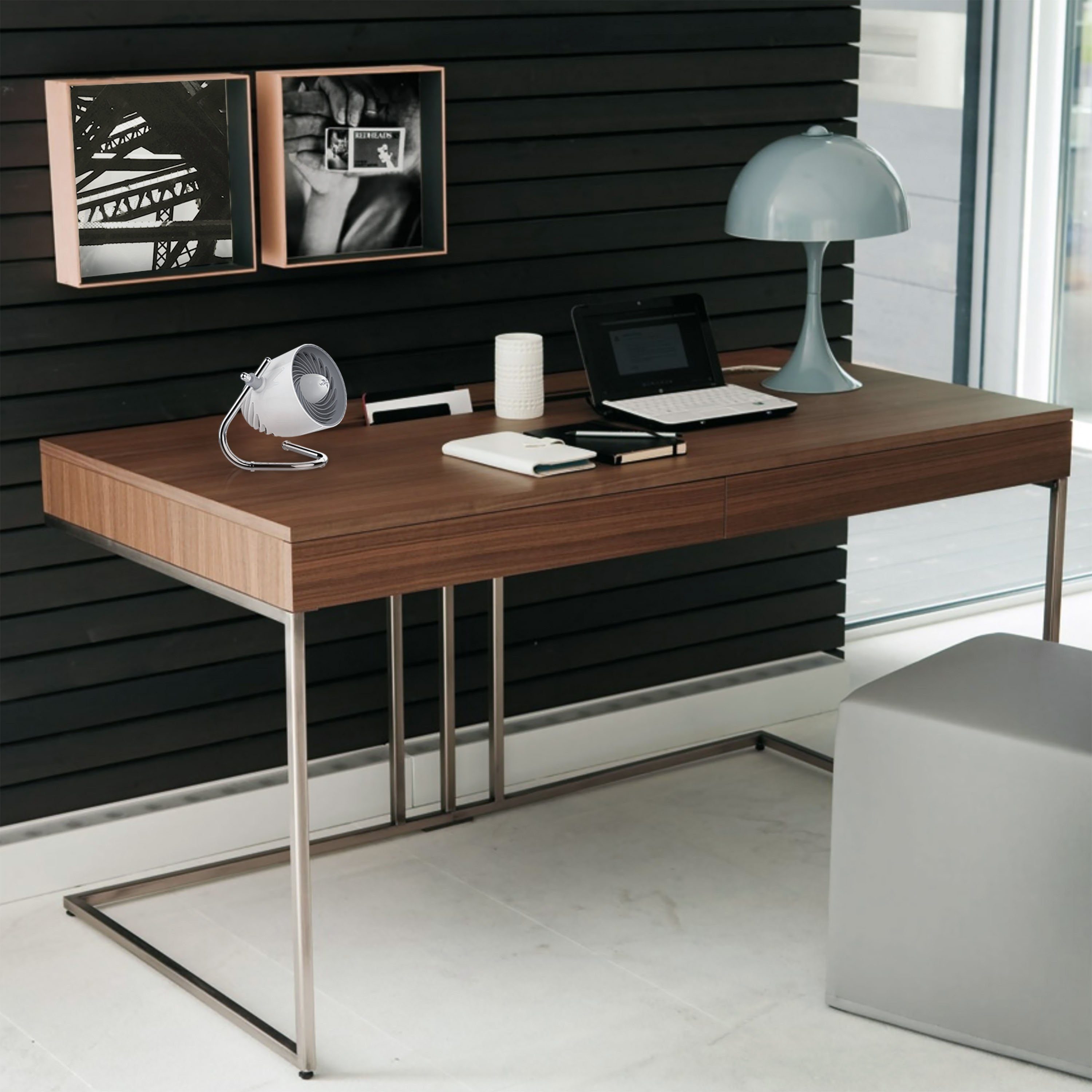 VORNADO Tischventilator Pivot Weiß-Eisgrau