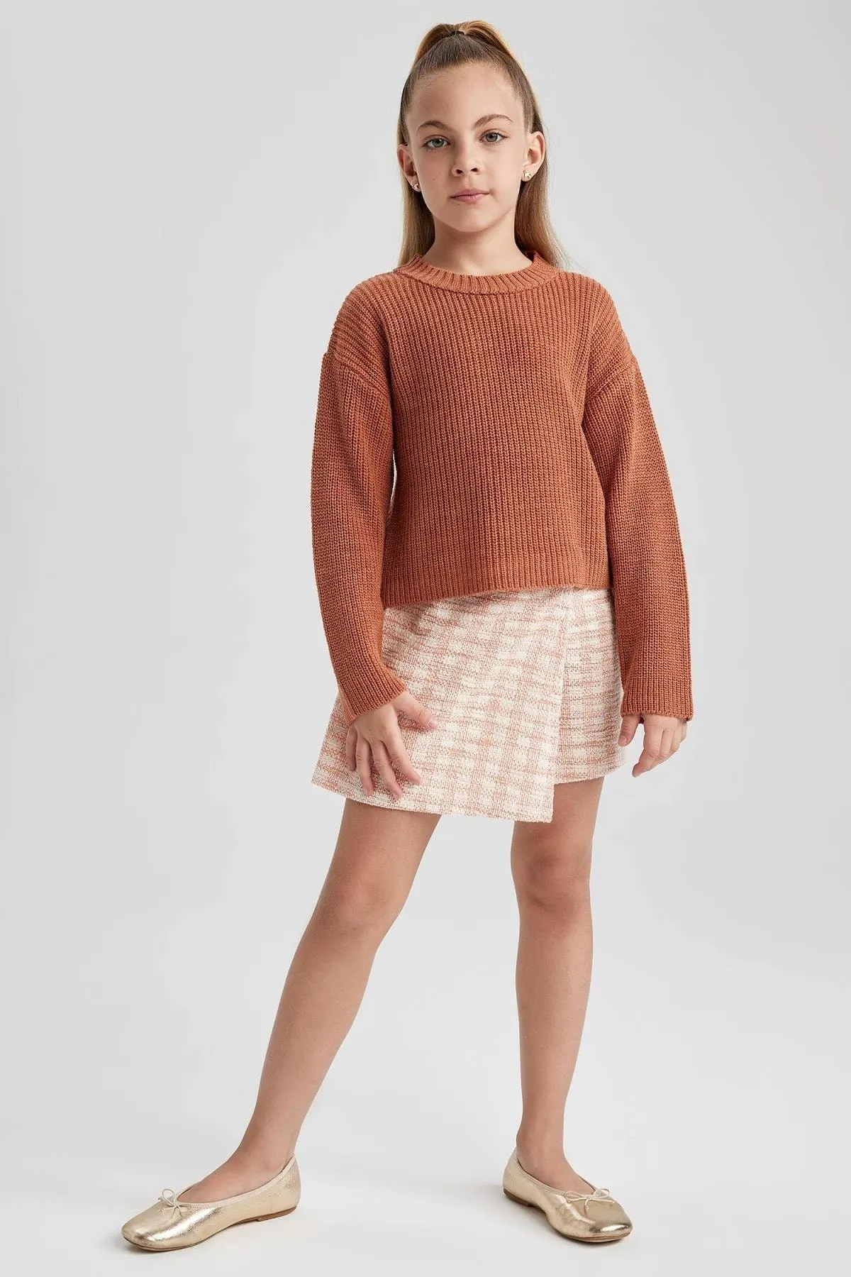 DeFacto  Basic-Pullover mit Rundhalsausschnitt für Mädchen A2293a823au