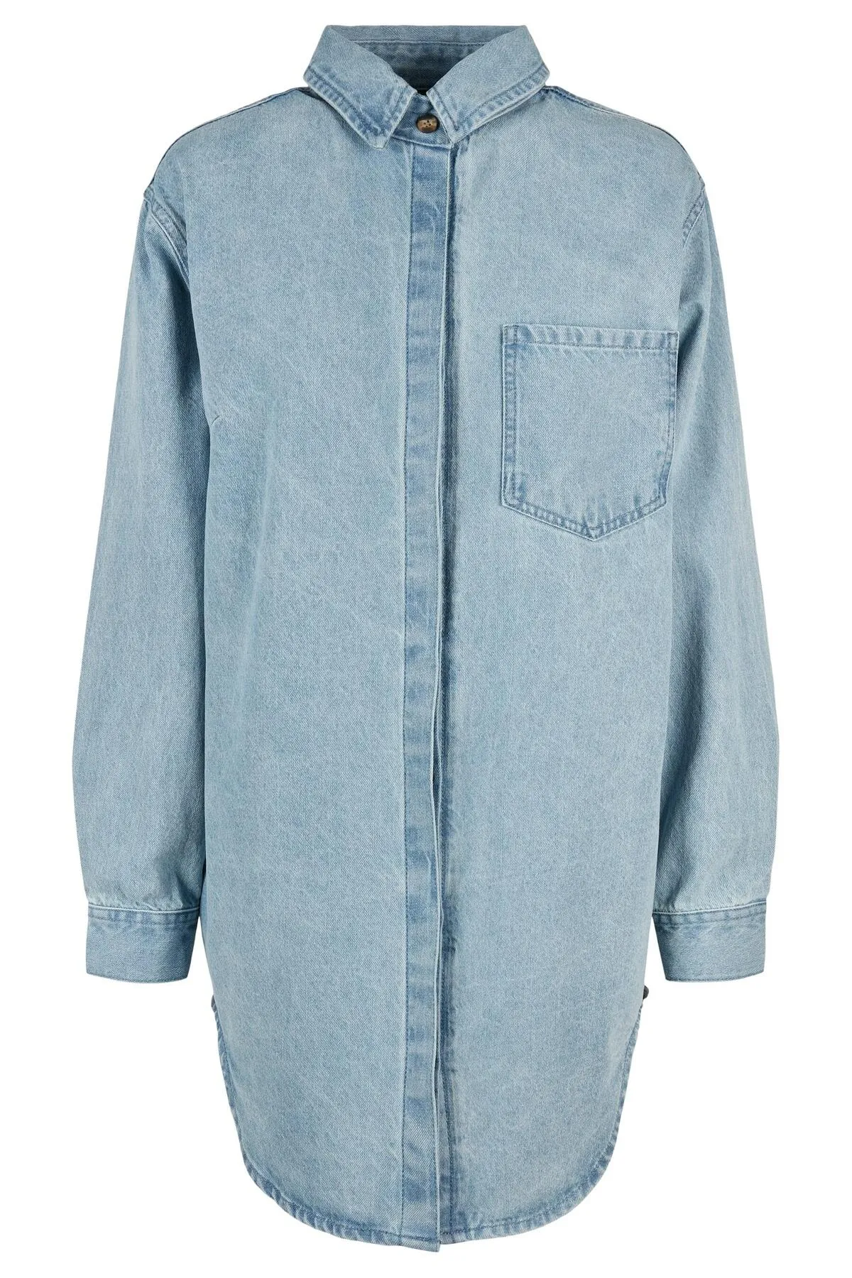 Urban Classics  Damen Übergroßes Jeans-Hemdkleid für Damen