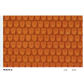 Dachziegel 0/1/H0, 40x20 cm, 2 Stück