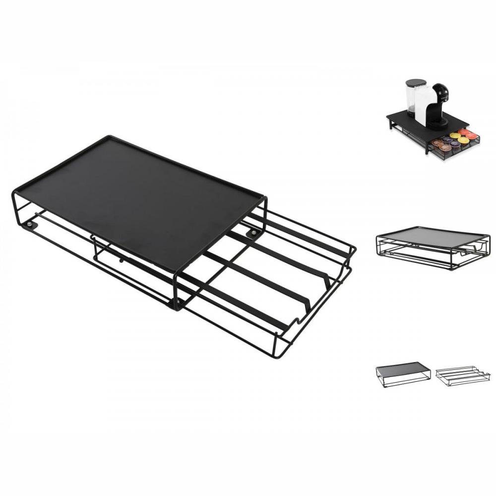 DKD Home Decor Kapselmaschine Organizer für Kaffeekapseln DKD Home Decor Schwarz Metall 21 x 31 x 7