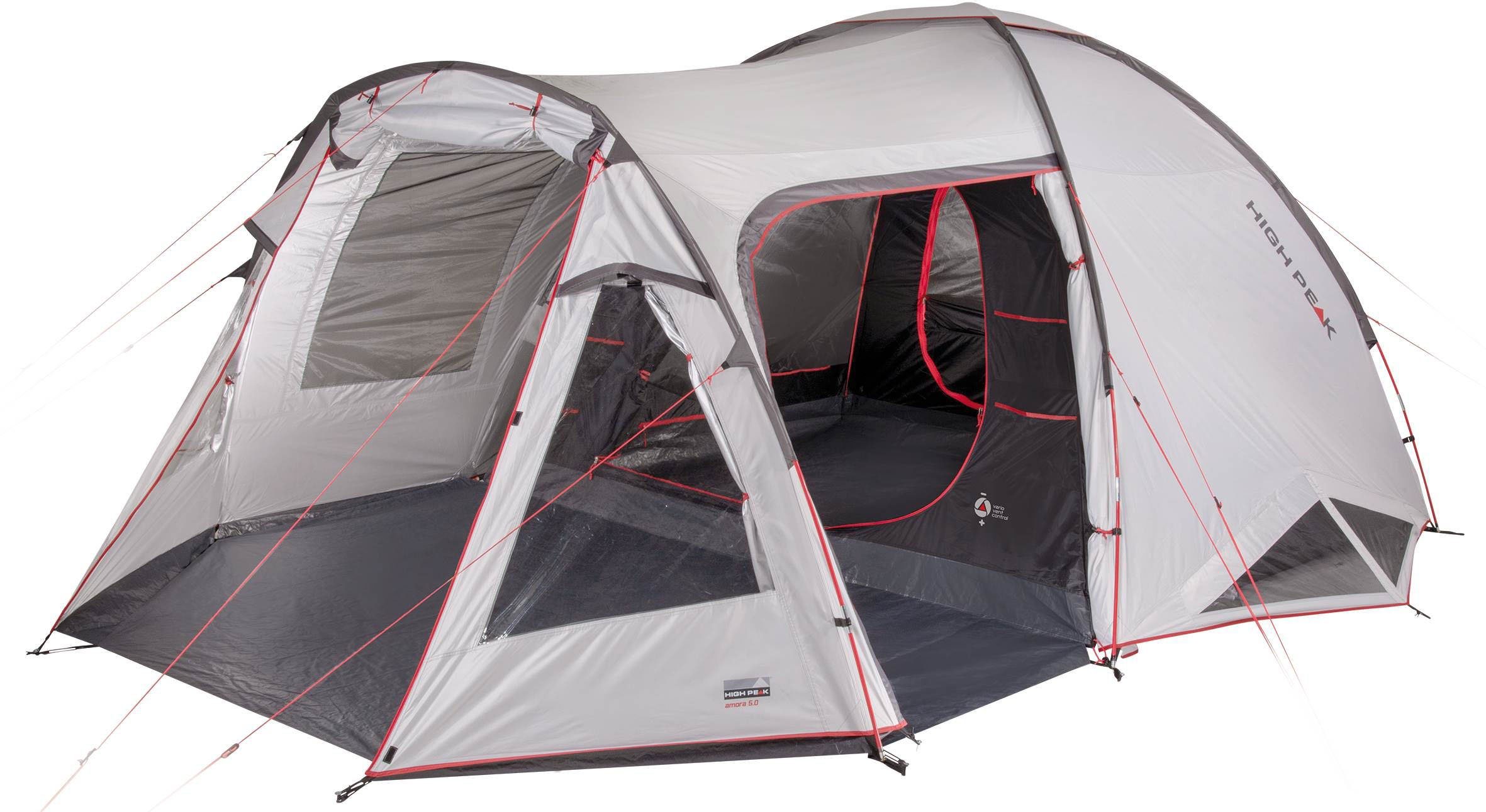 High Peak Kuppelzelt Zelt Amora 5.0, Personen: 5 (mit Transporttasche)
