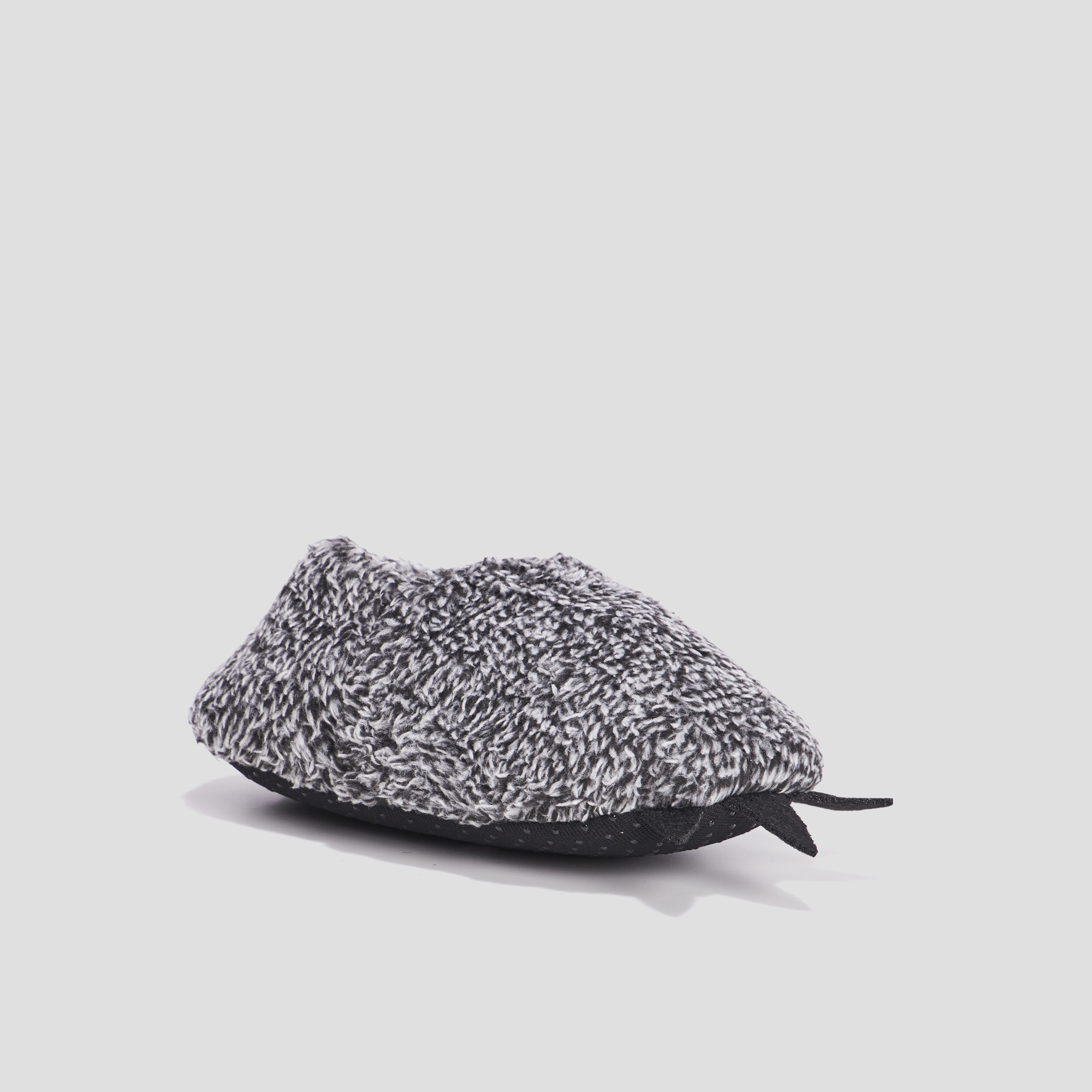Chaussons sans gêne fourrure gris garçon | La Halle