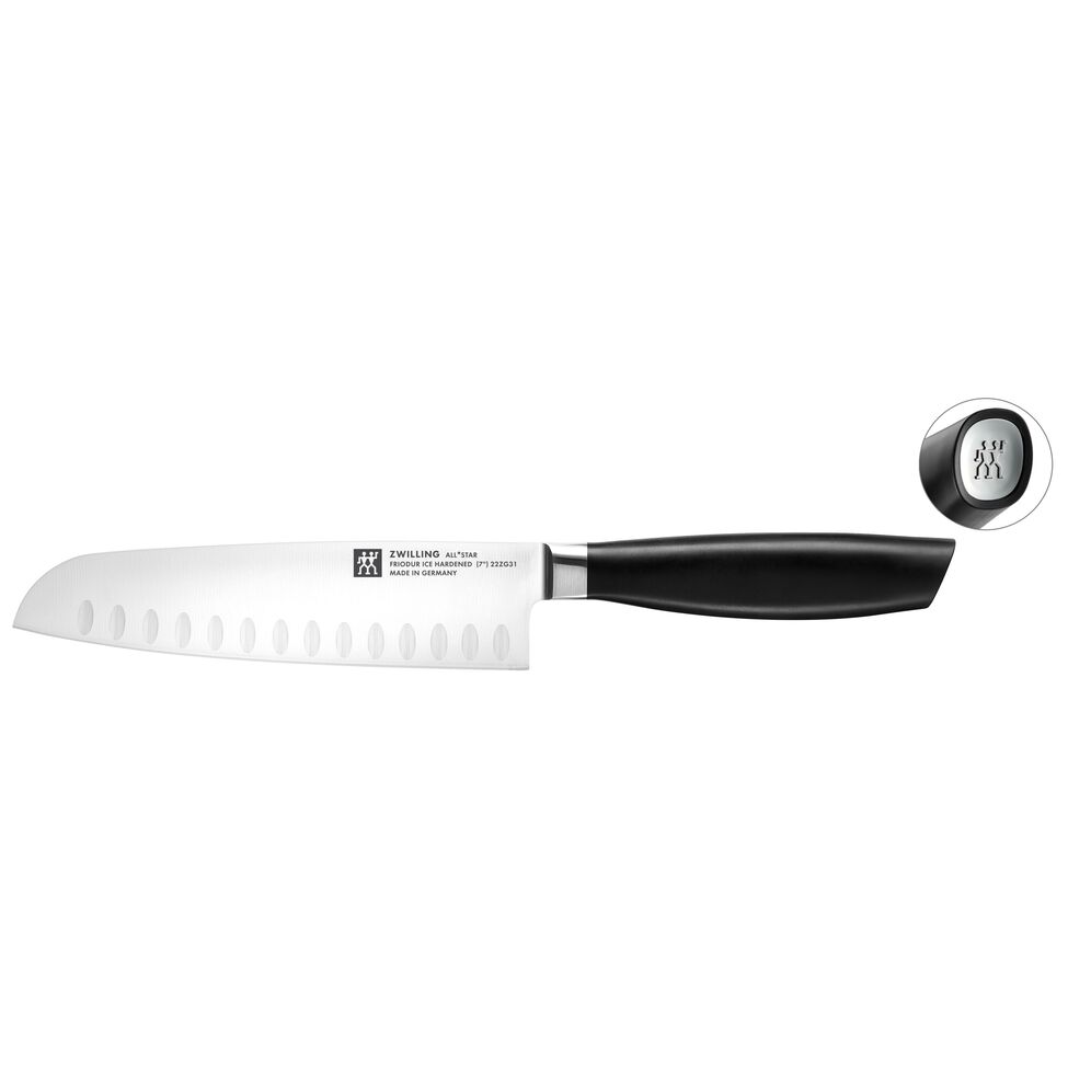 Santokumesser 18 cm, Silber