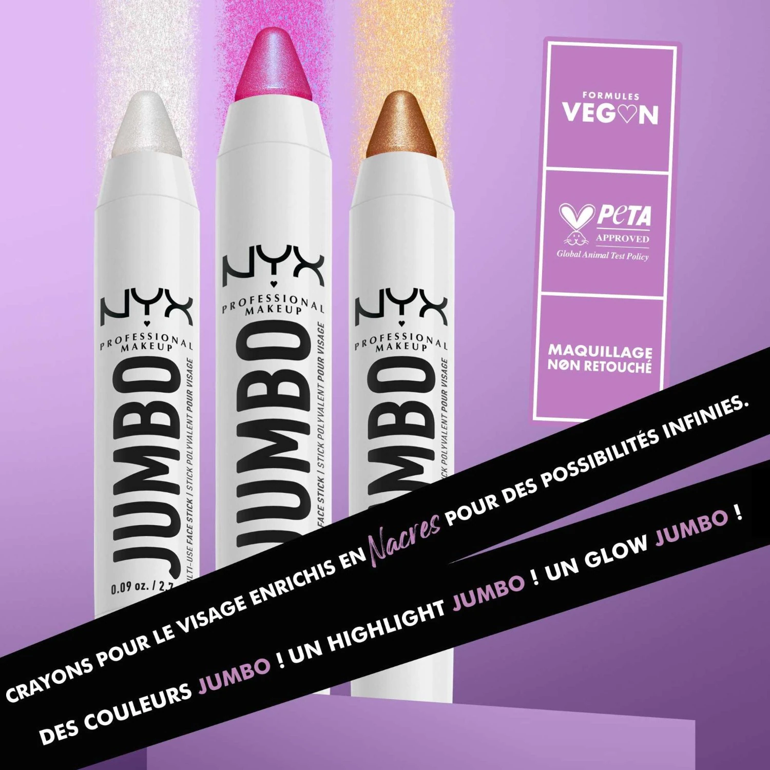 NYX Professional Makeup večnamenski zložljivi osvetljevalec v obliki črke Jumbo