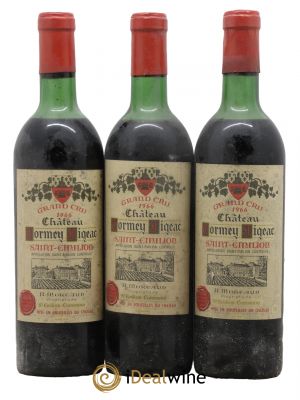 Saint-Émilion Château Cormey Figeac 1966 - Lot de 3 Bouteilles