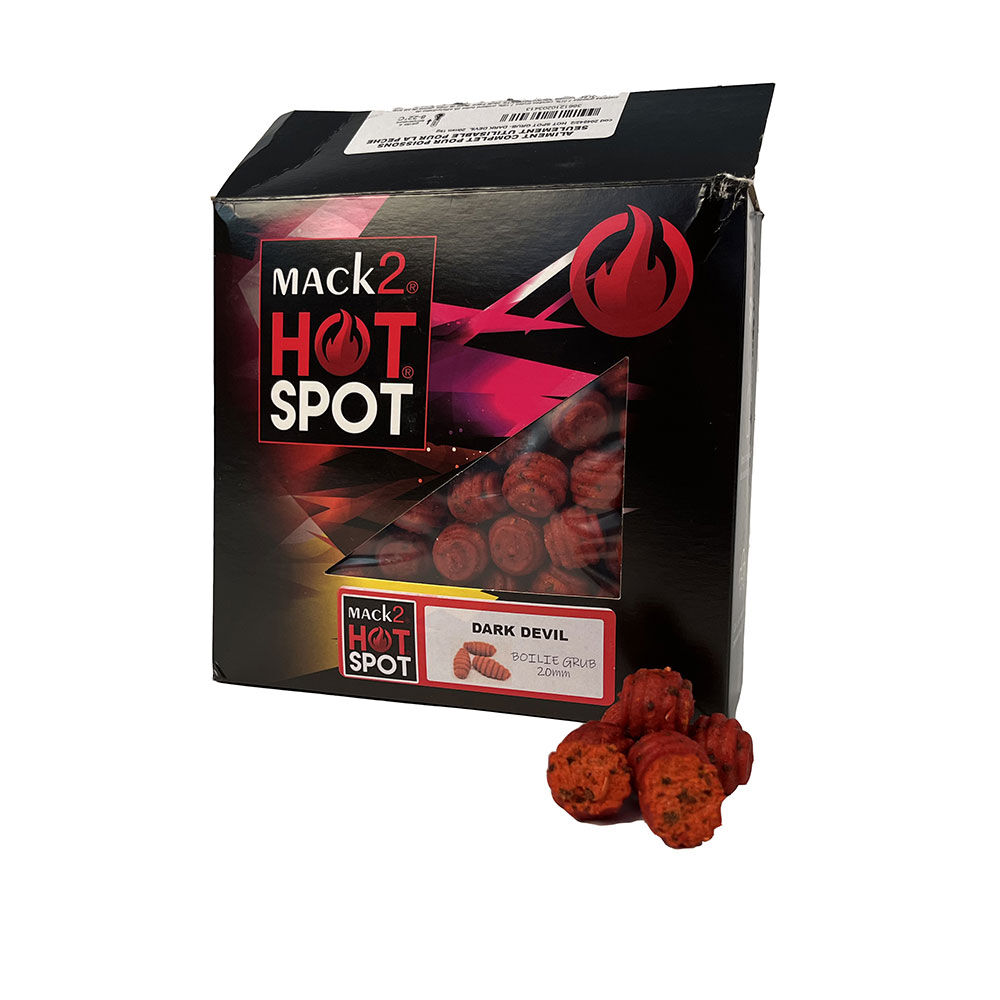 Bouillettes carpe mack2 dark devil boilies 1kg
