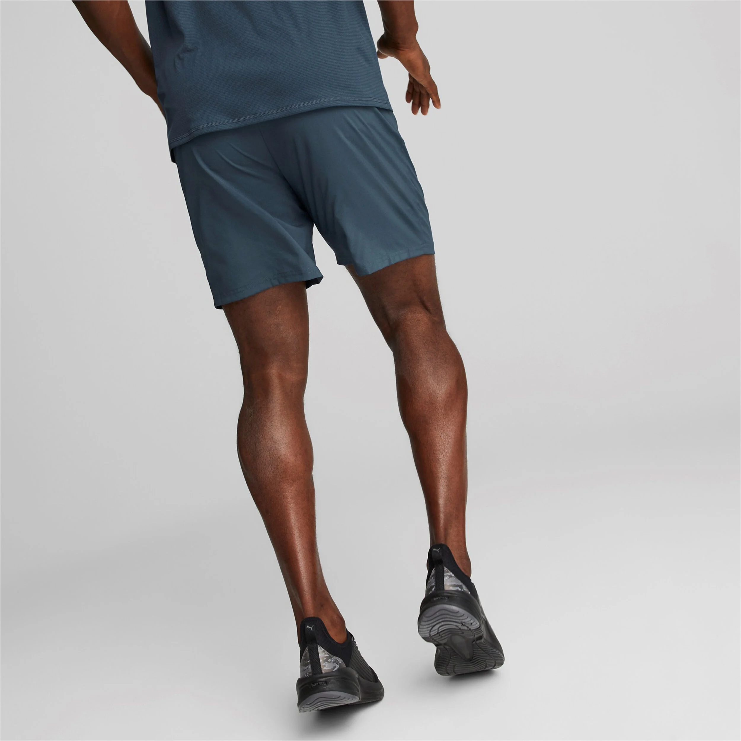 Run Favorite 2in1 Shorts Herren - Blau, Schwarz