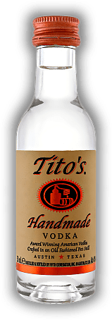 Tito's Handmade Vodka 0,05 Liter Tito's Handmade Vodka 0,05 Liter Doppelte Goldmedaille - World Spirits Competition. 0,05	 Liter - Vol 40%