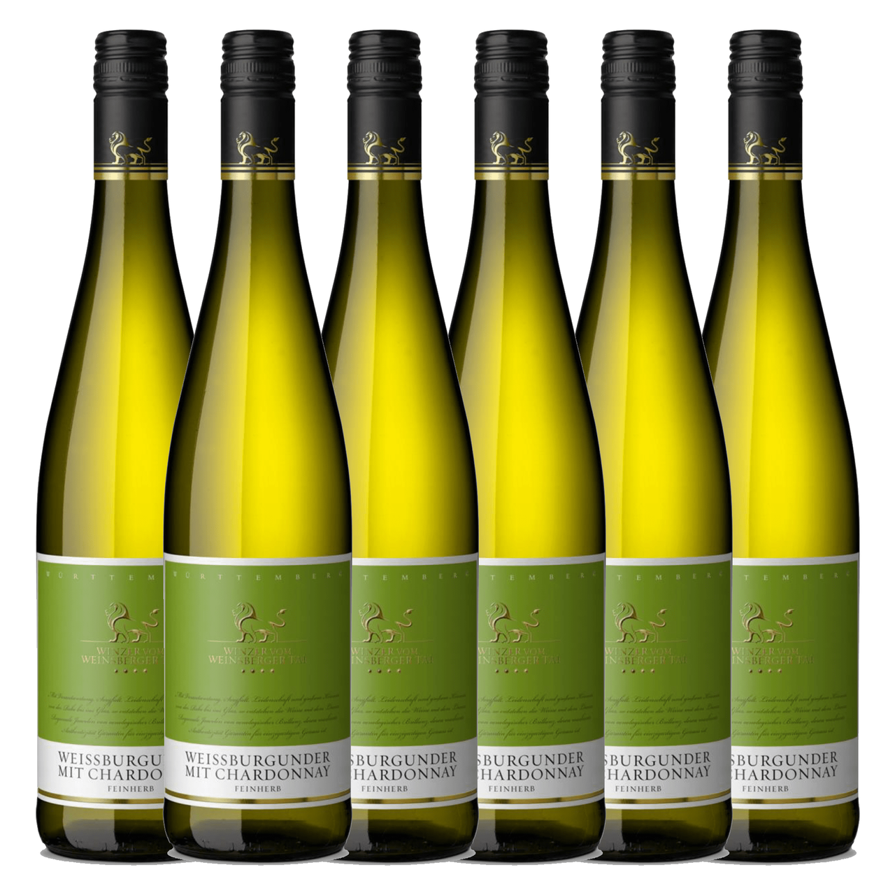 Württembergische WZG Winzer vom Weinsberger Tal Weissburgunder mit Chardonnay Qualitätswein feinherb 0,75 l 6er Karton