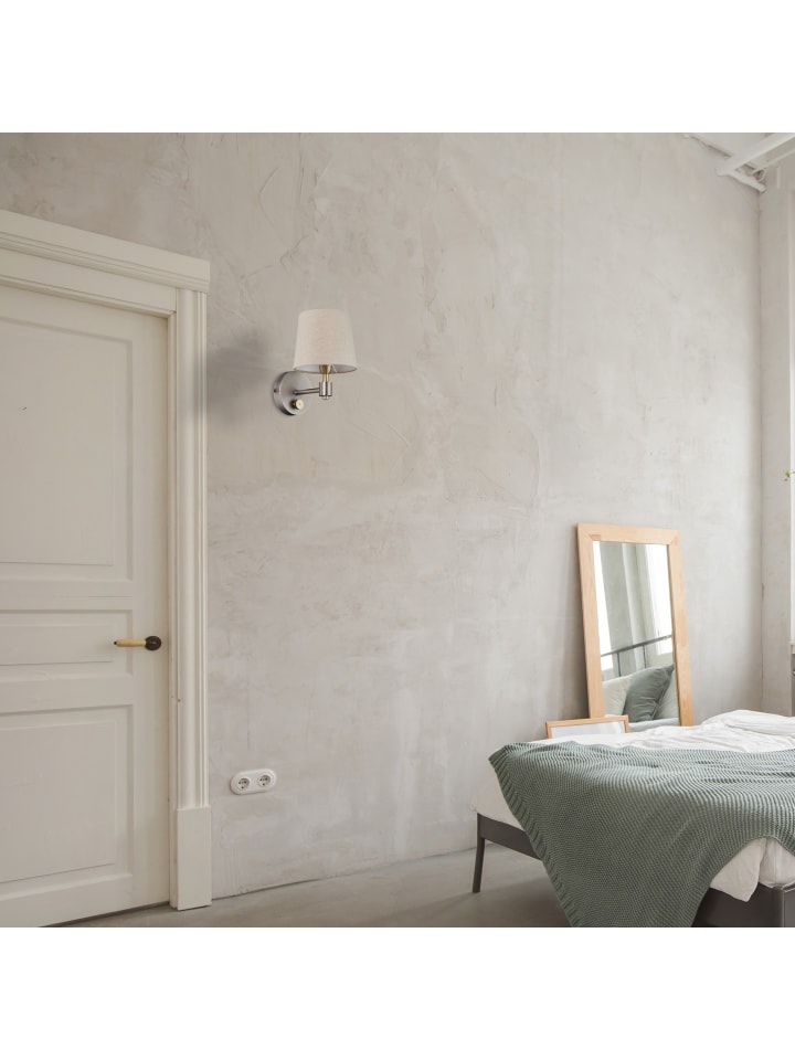 relaxdays Wandlampe in Beige günstig kaufen onesize