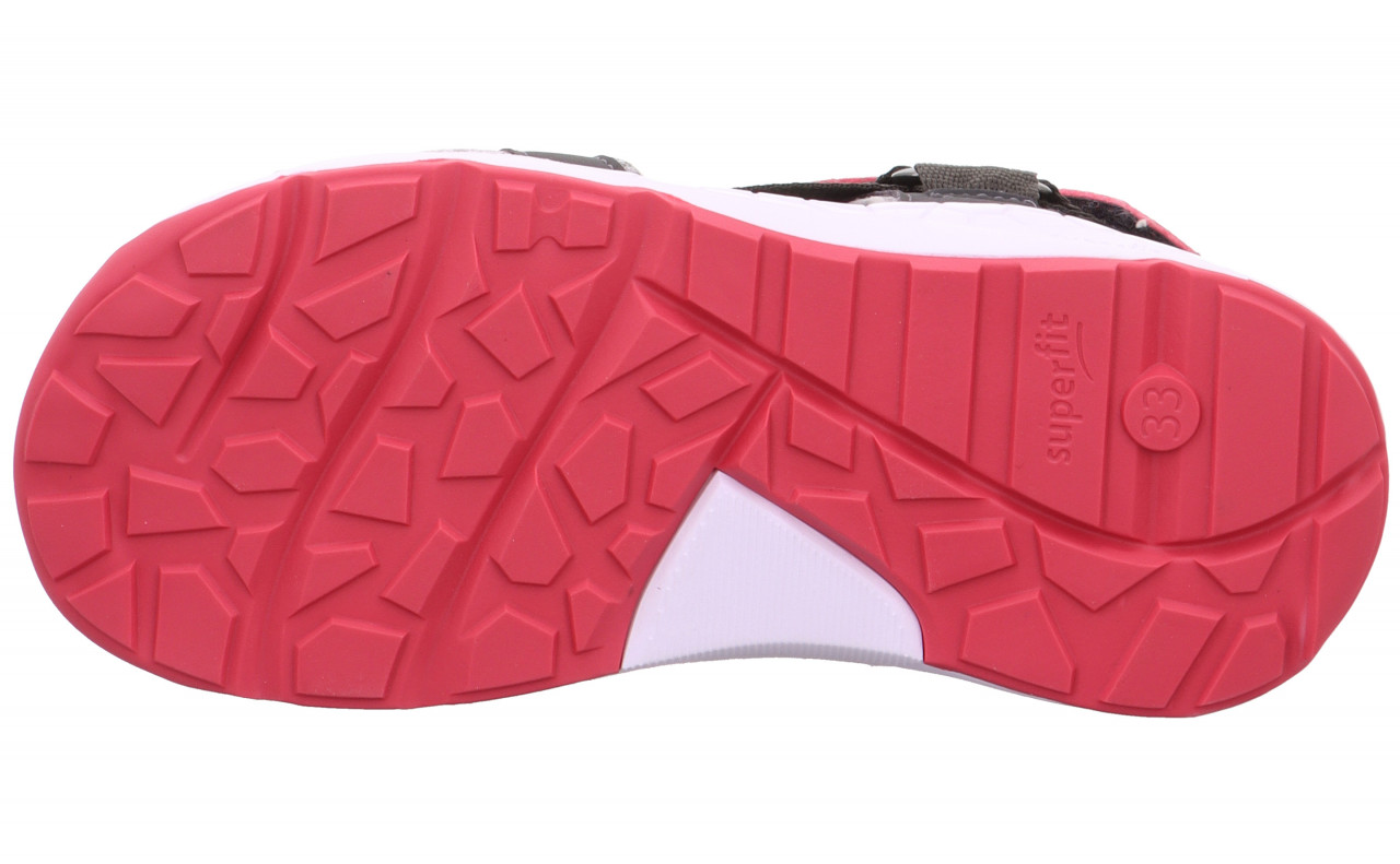 CRISS CROSS - Grau/PinkSandale mit Klettverschluss