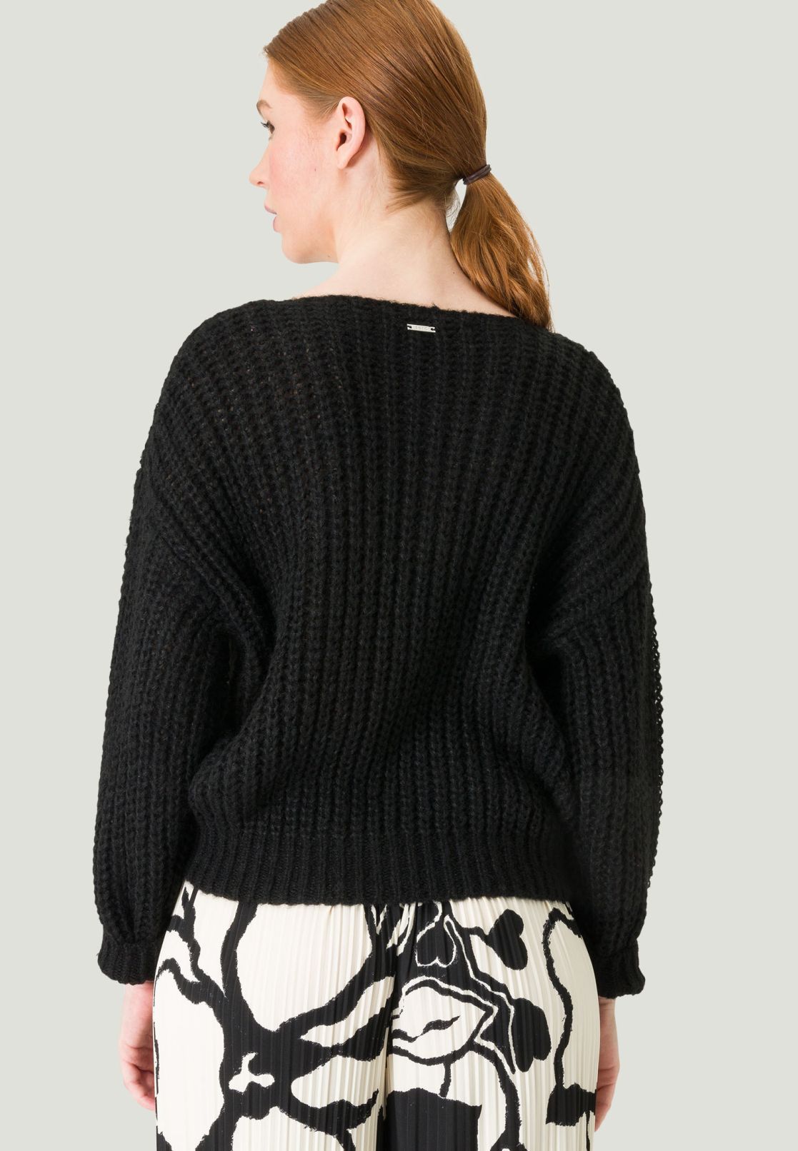 Strickpullover mit Rundhalssausschnitt