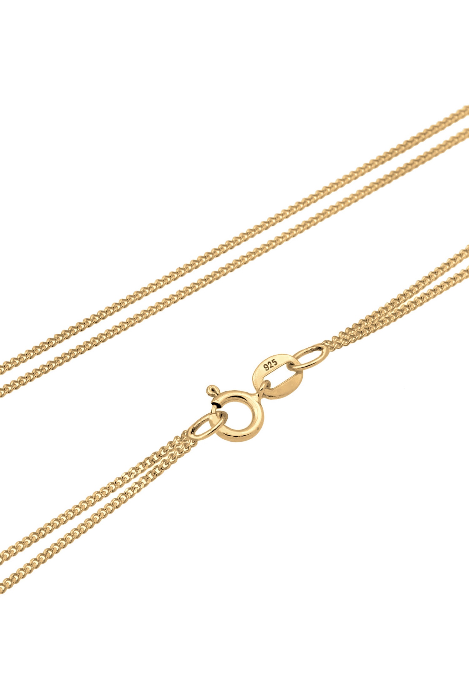 Collana da donna Elli Char Solitaire Basic a strati, look trendy con cristalli in argento sterling 925.