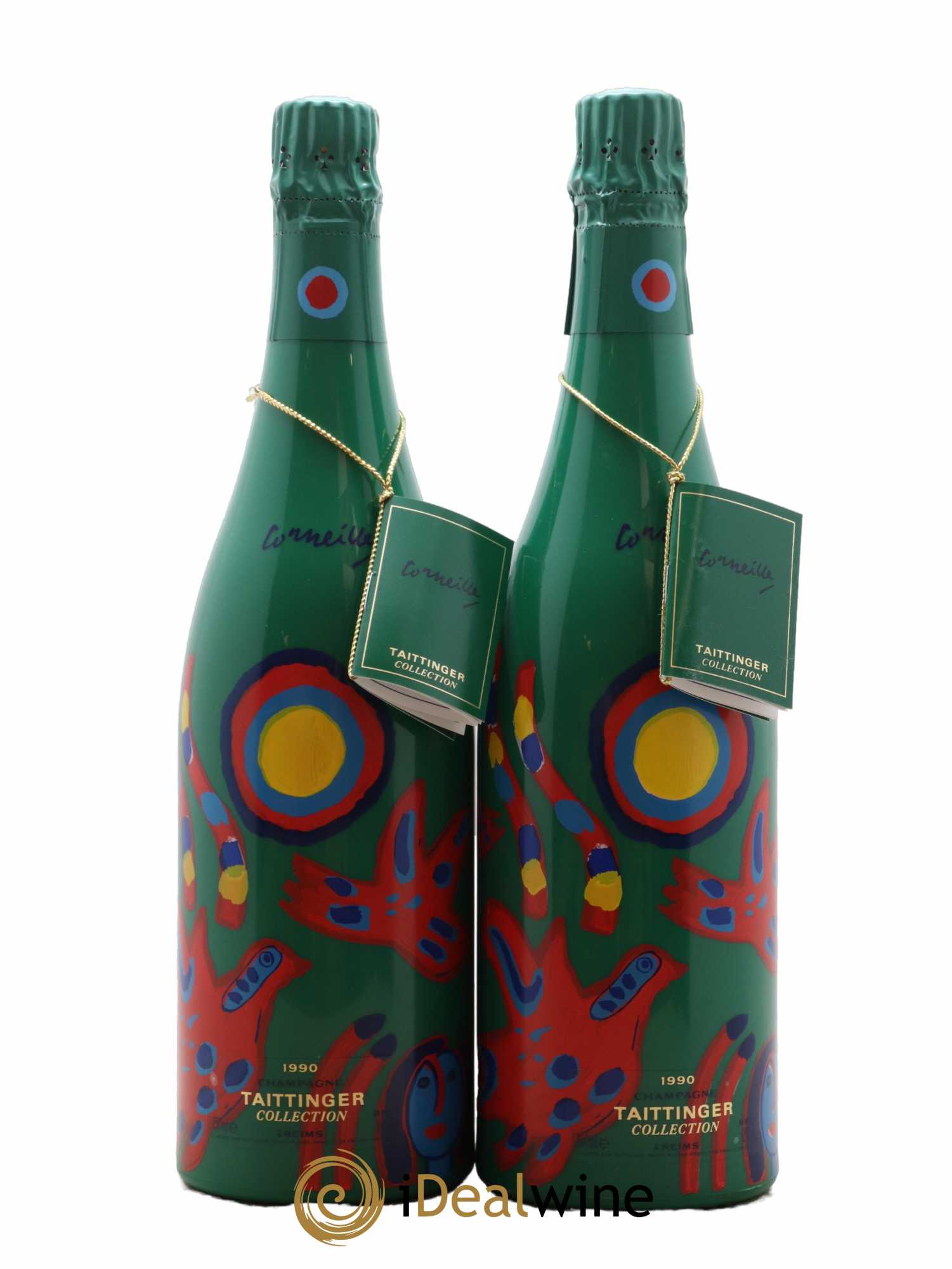 1990 -Collection Cornelis van Beverloo (Corneille) Taittinger  1990 - Lot de 2 Bouteilles