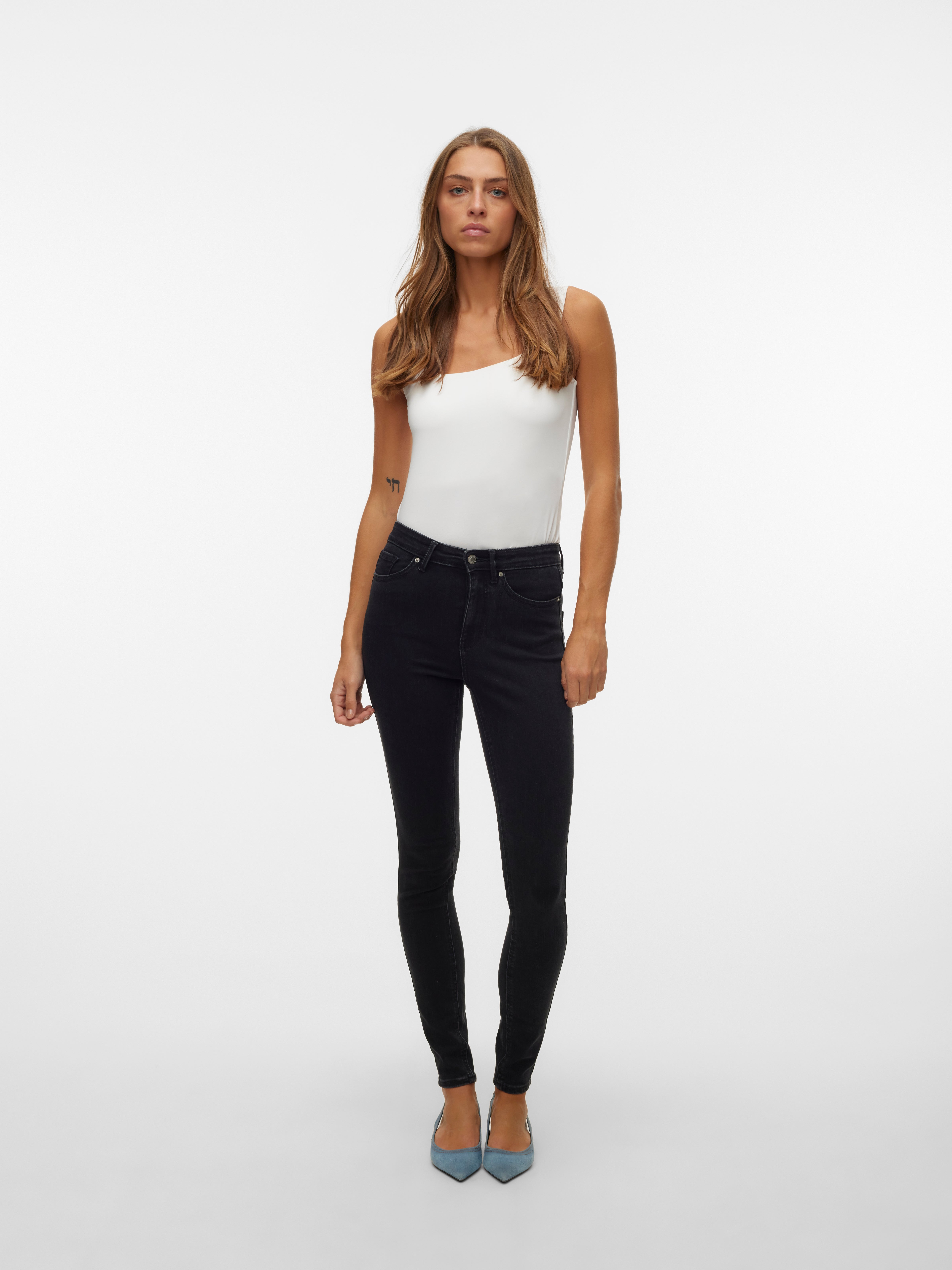 VMSOPHIA Hohe Taille Skinny Fit Jeans