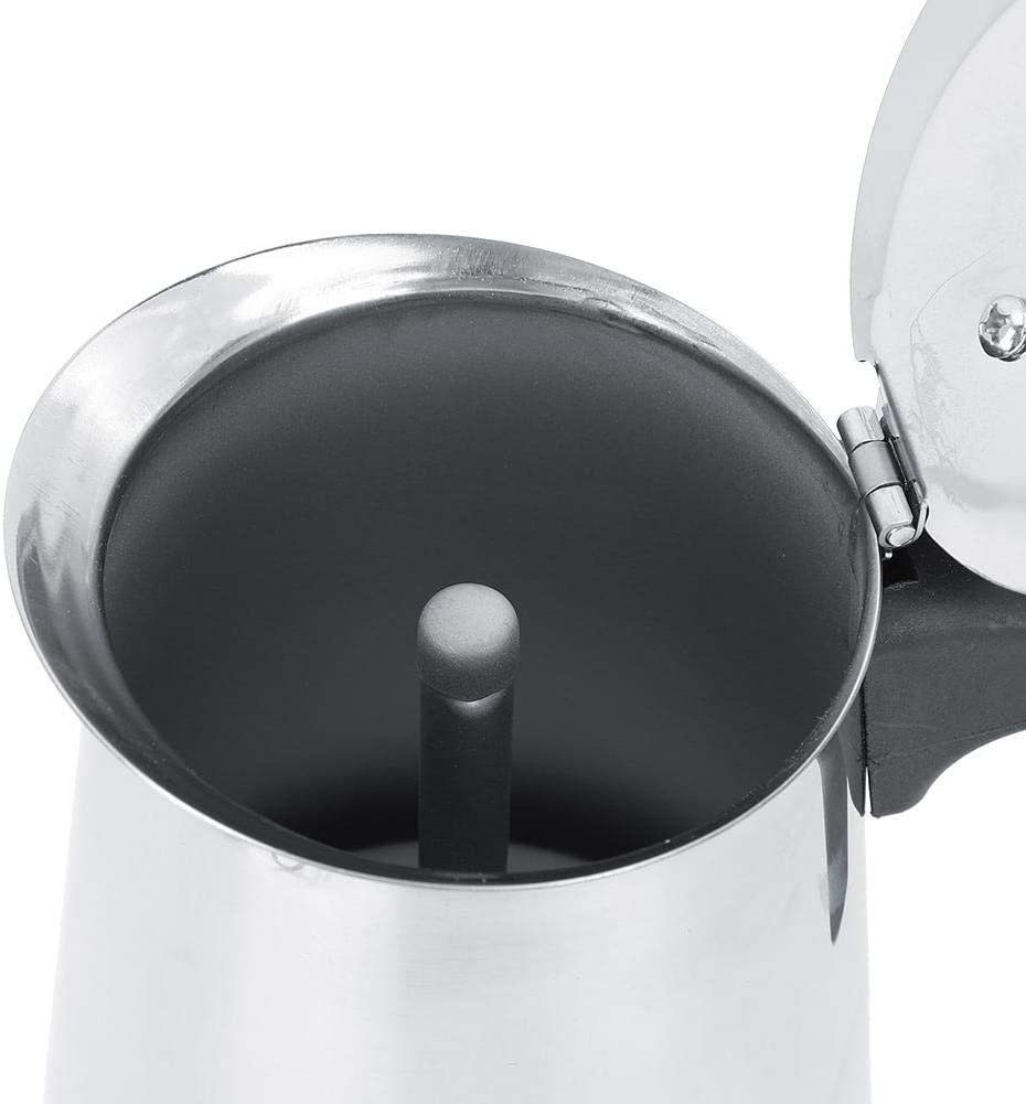 Welikera Espressomaschine 200ml Espressokanne Espressokocher Elektrisch Kaffeekocher, 0.2l Kaffeekanne